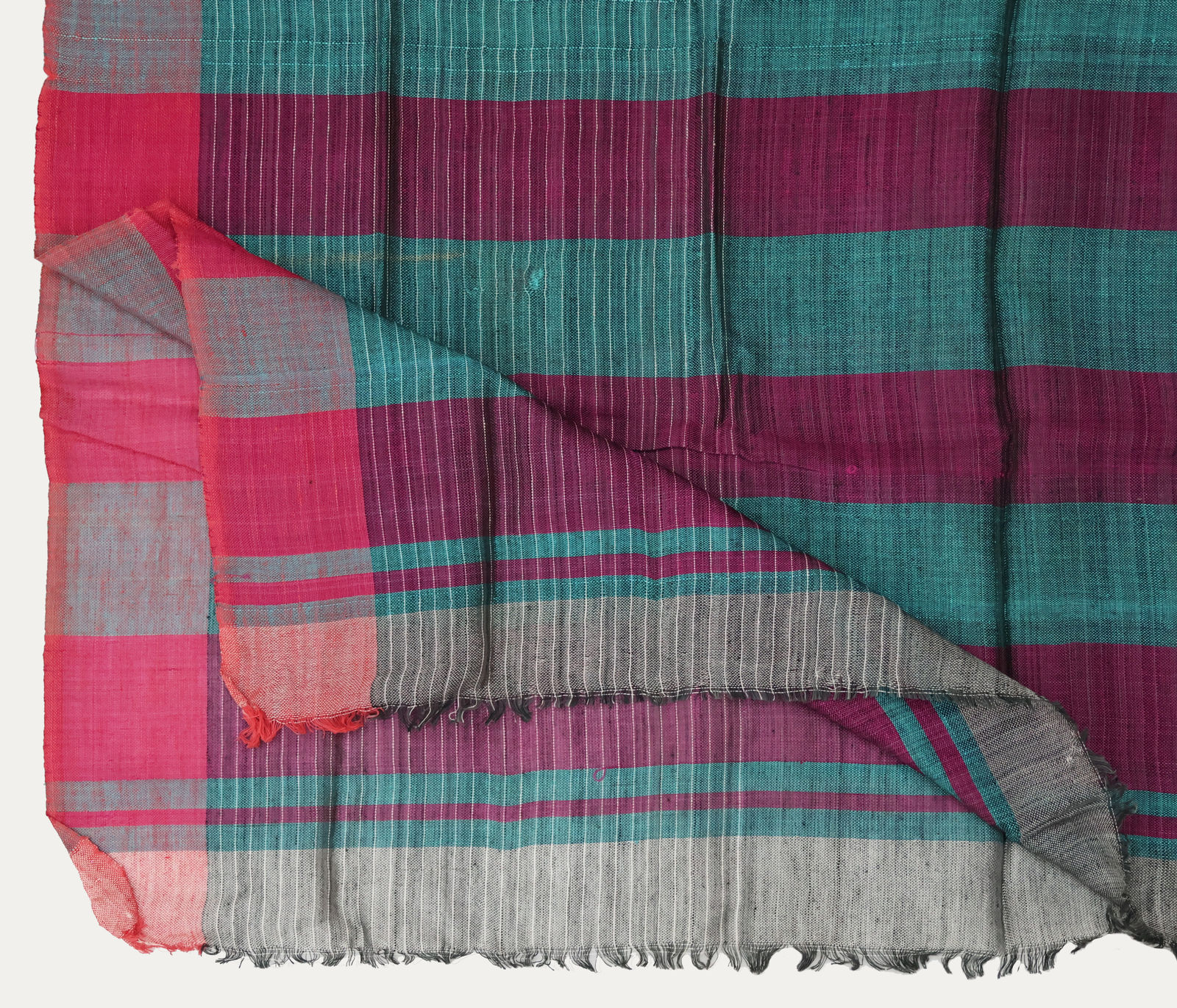 Anatolian Silk Apron Purple Turquoise Pink