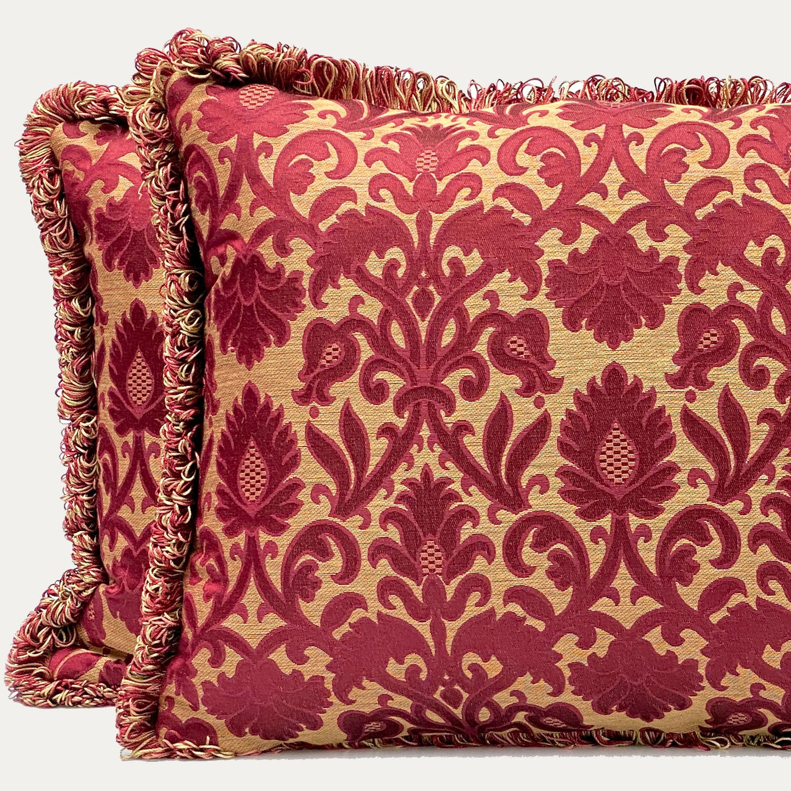Cushions with a Looped Fringe Finish