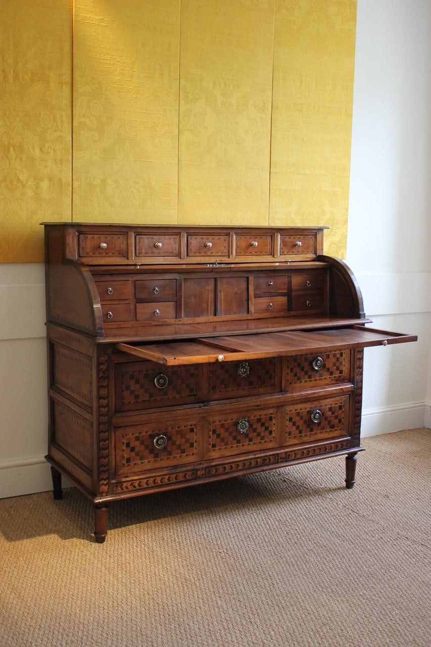 Wonderful 18th Century French Roll Top Desk ( cylinder bureau )