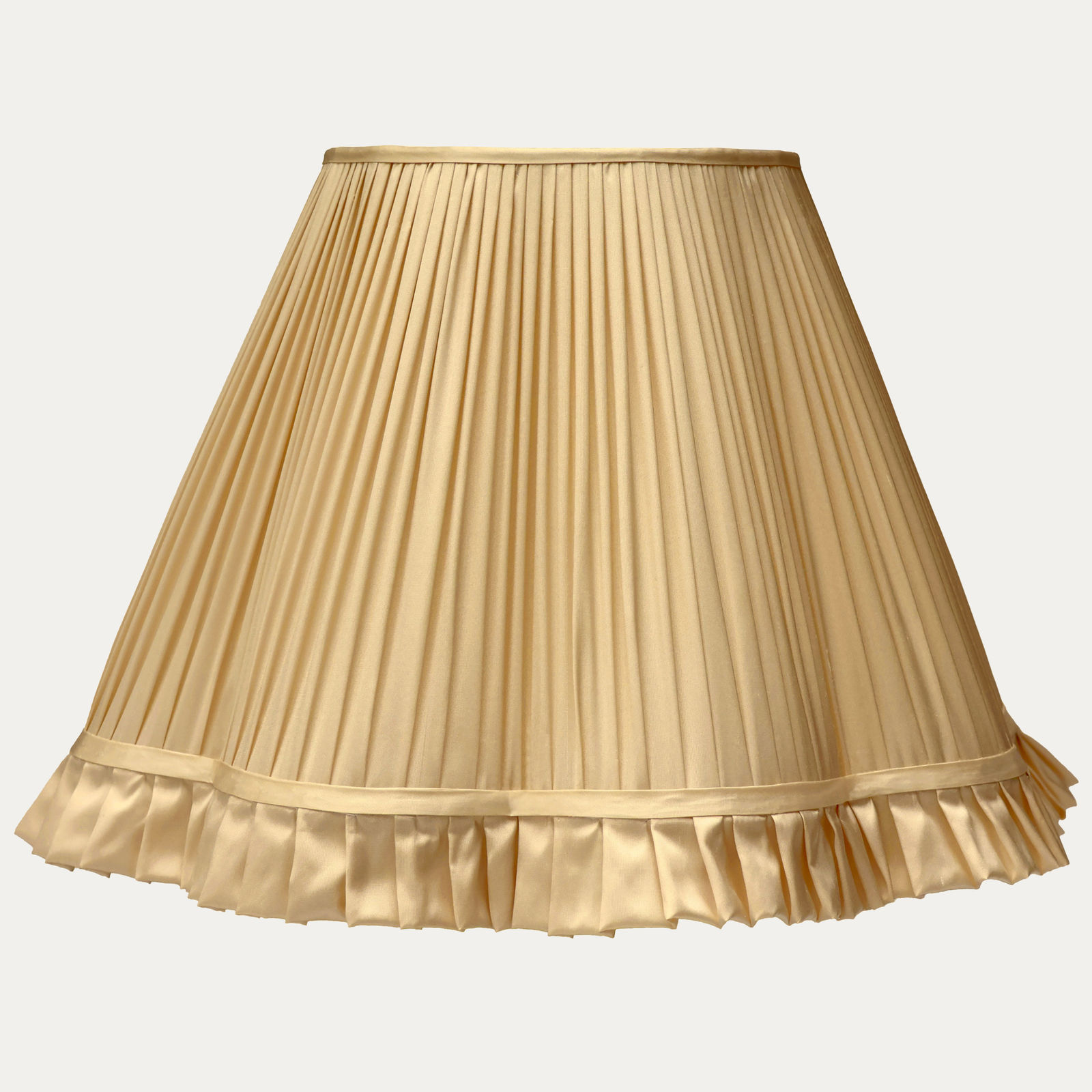 Douppion Apricot Silk Scallop Lampshade