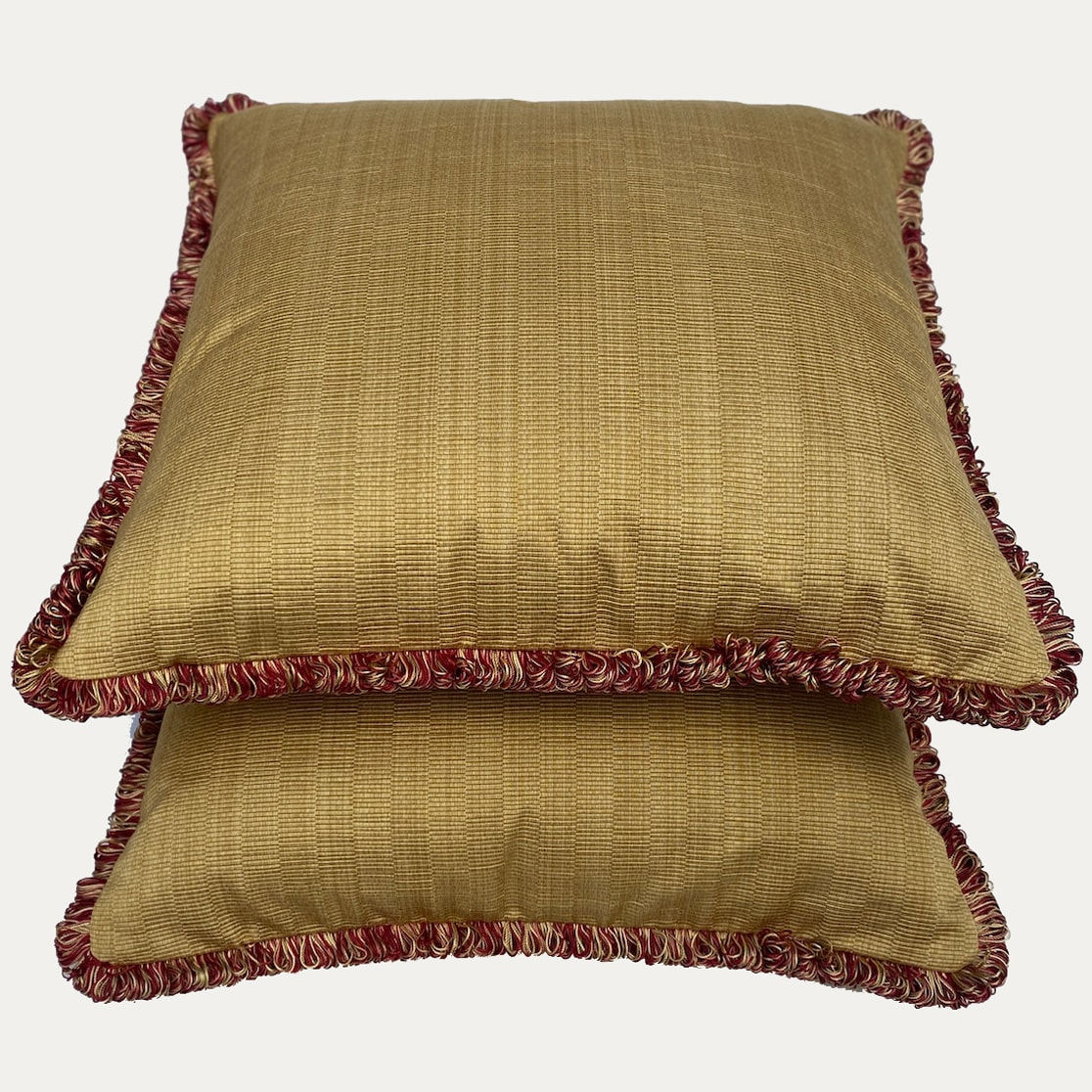 Cushions with a Looped Fringe Finish