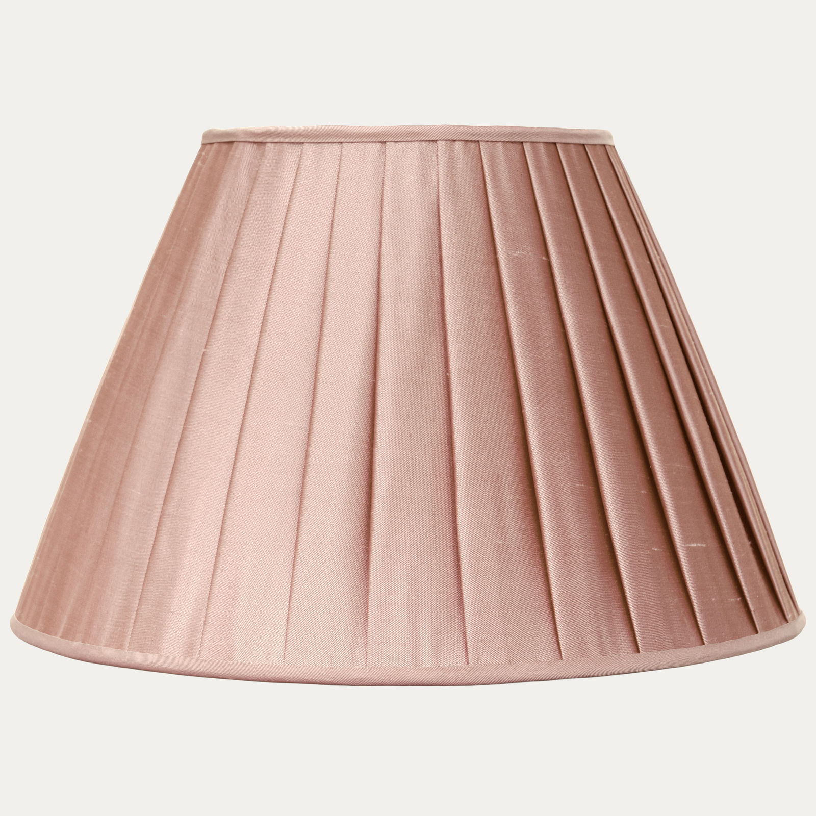 Douppion Flesh Silk Box Pleated Lampshade