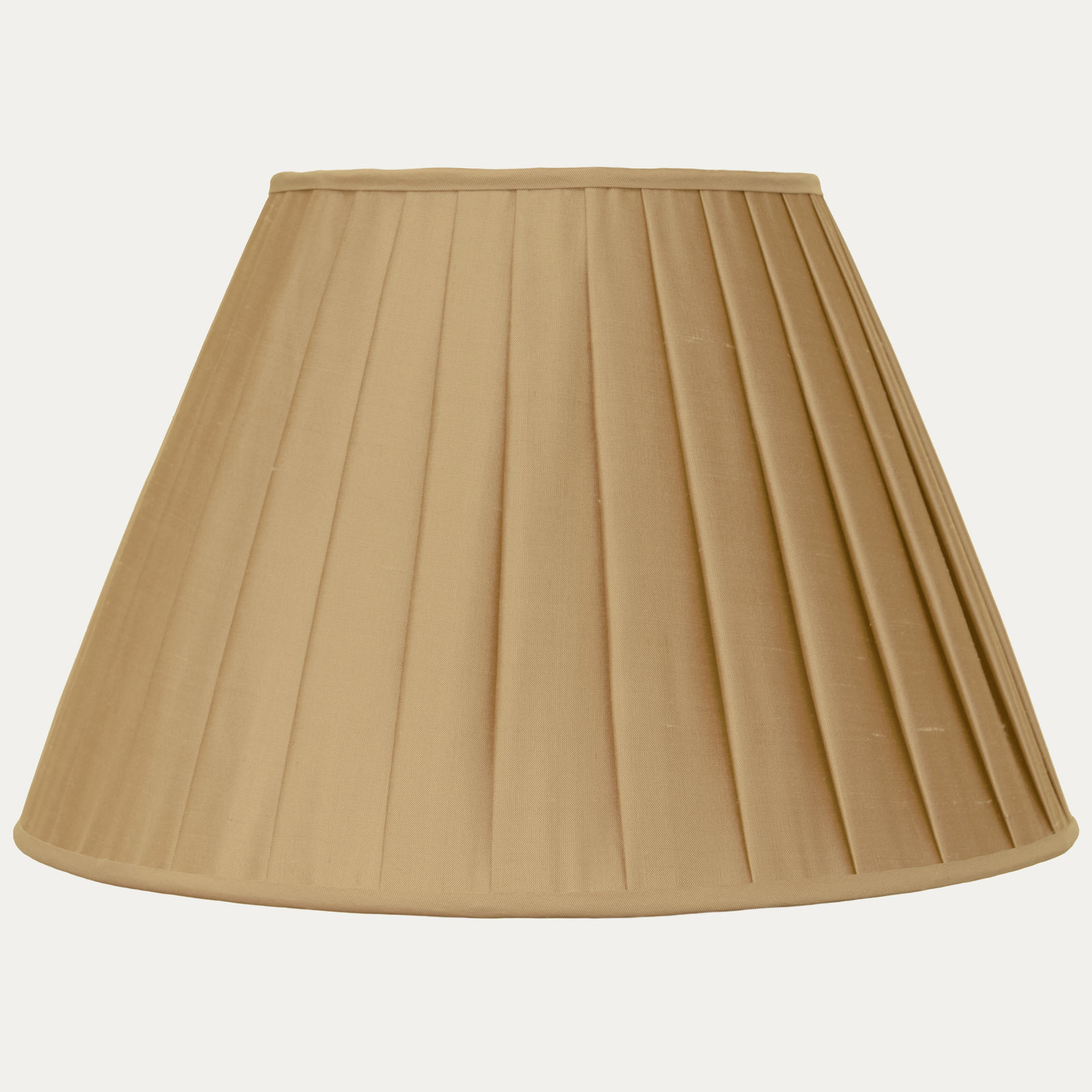 Sand Taffetas Silk Box Pleated Lampshade