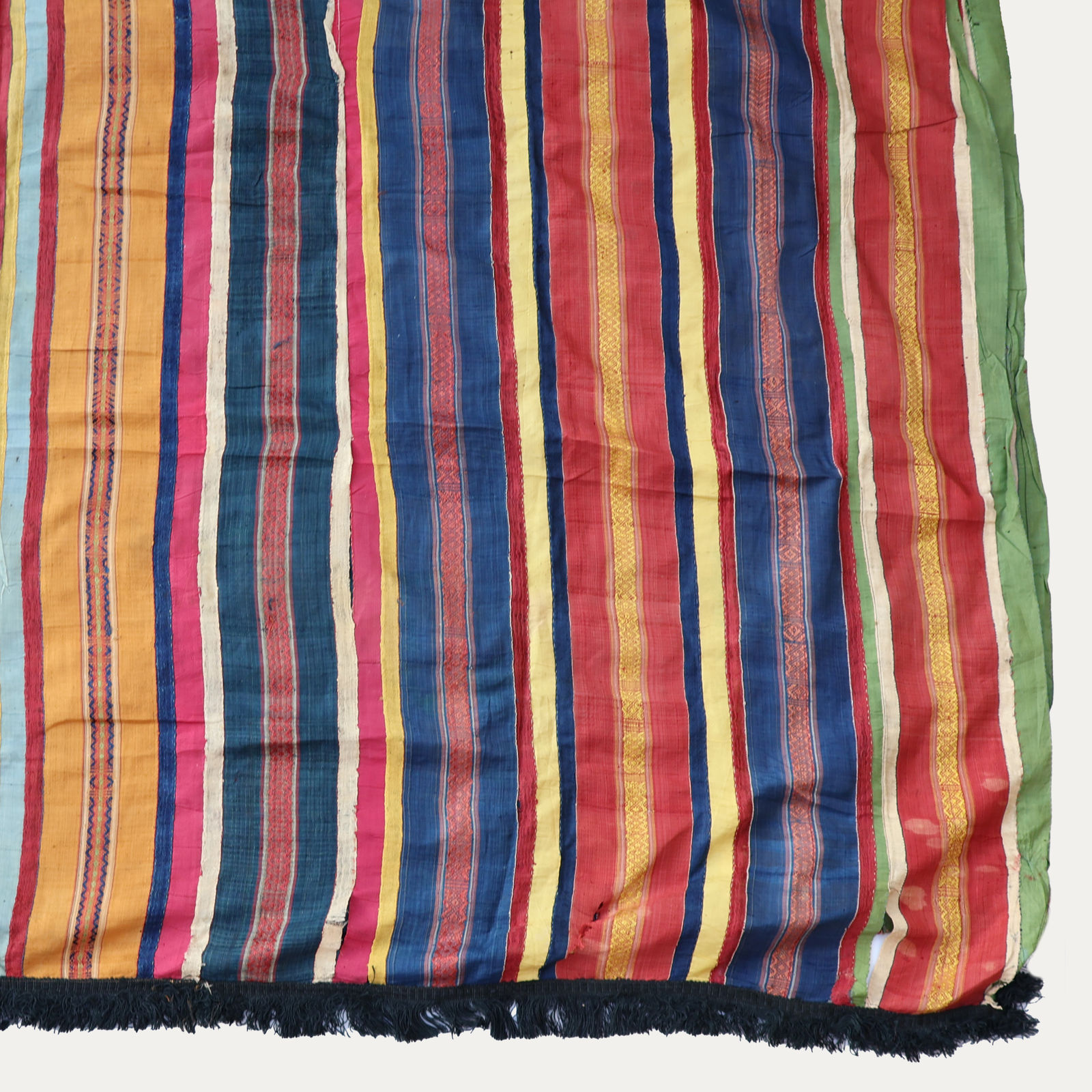 Silk Ribbon Striped Futah Hanging