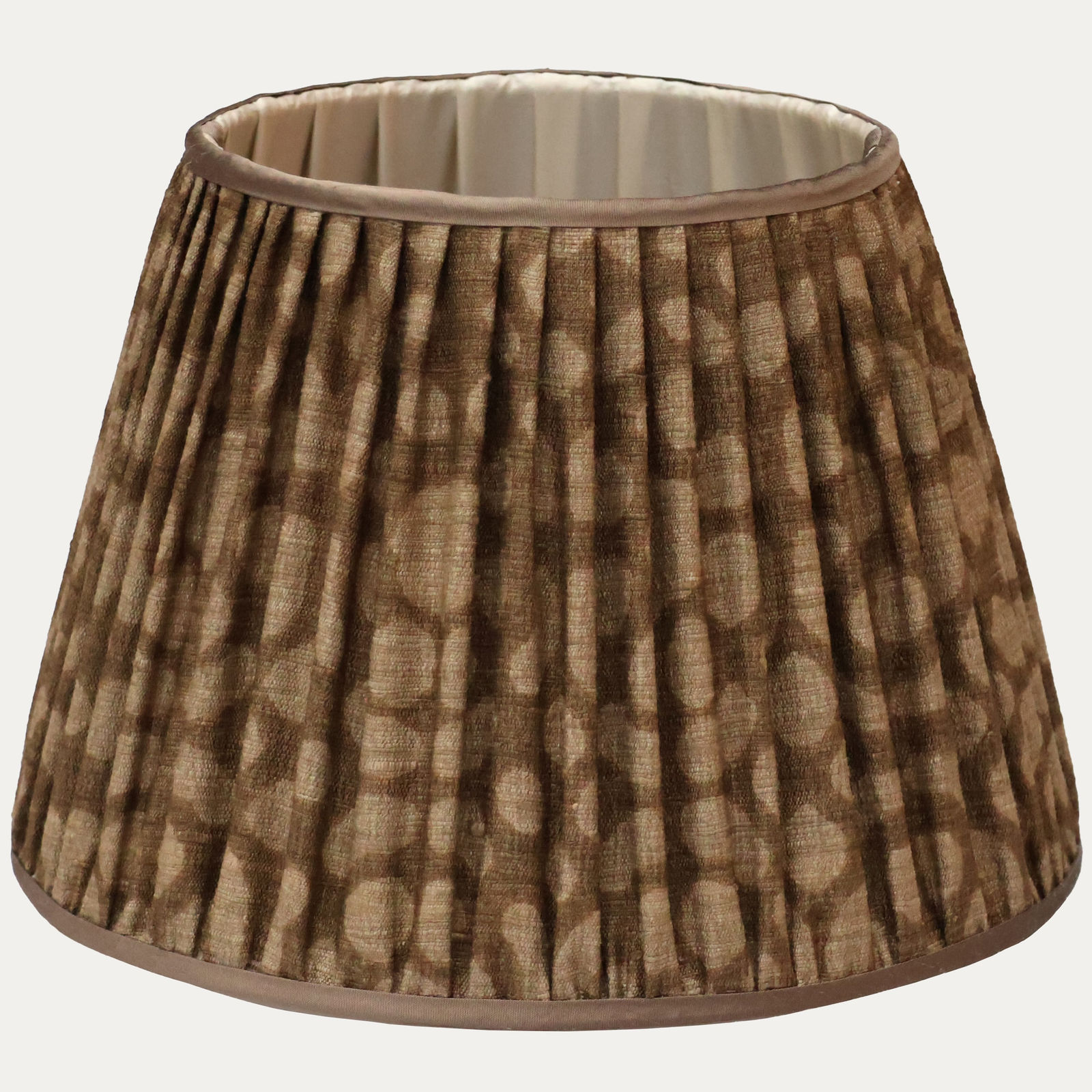 Beautiful Arjumand Day Screen Linen Voile Fabric Lampshade with Silk Lining