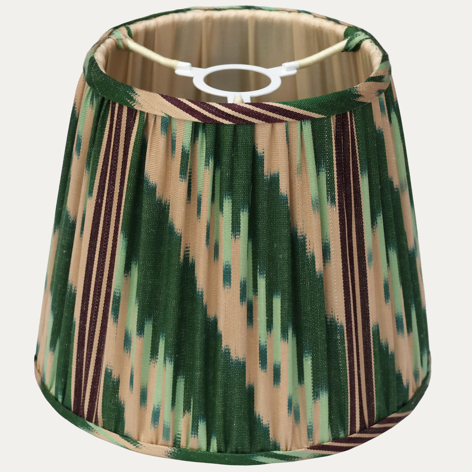 Robert Kime Handwoven Chevron Adras Ikat Lampshade for Reading Lights