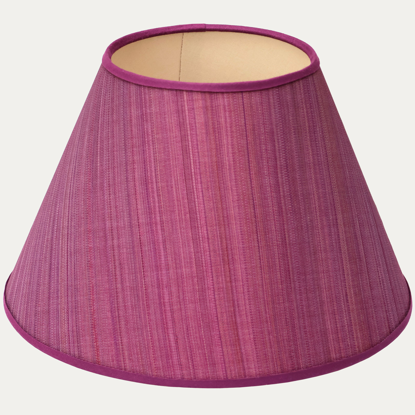 John Boyd Paso Fuchsia Horsehair Lampshade with Cream Linen Lining
