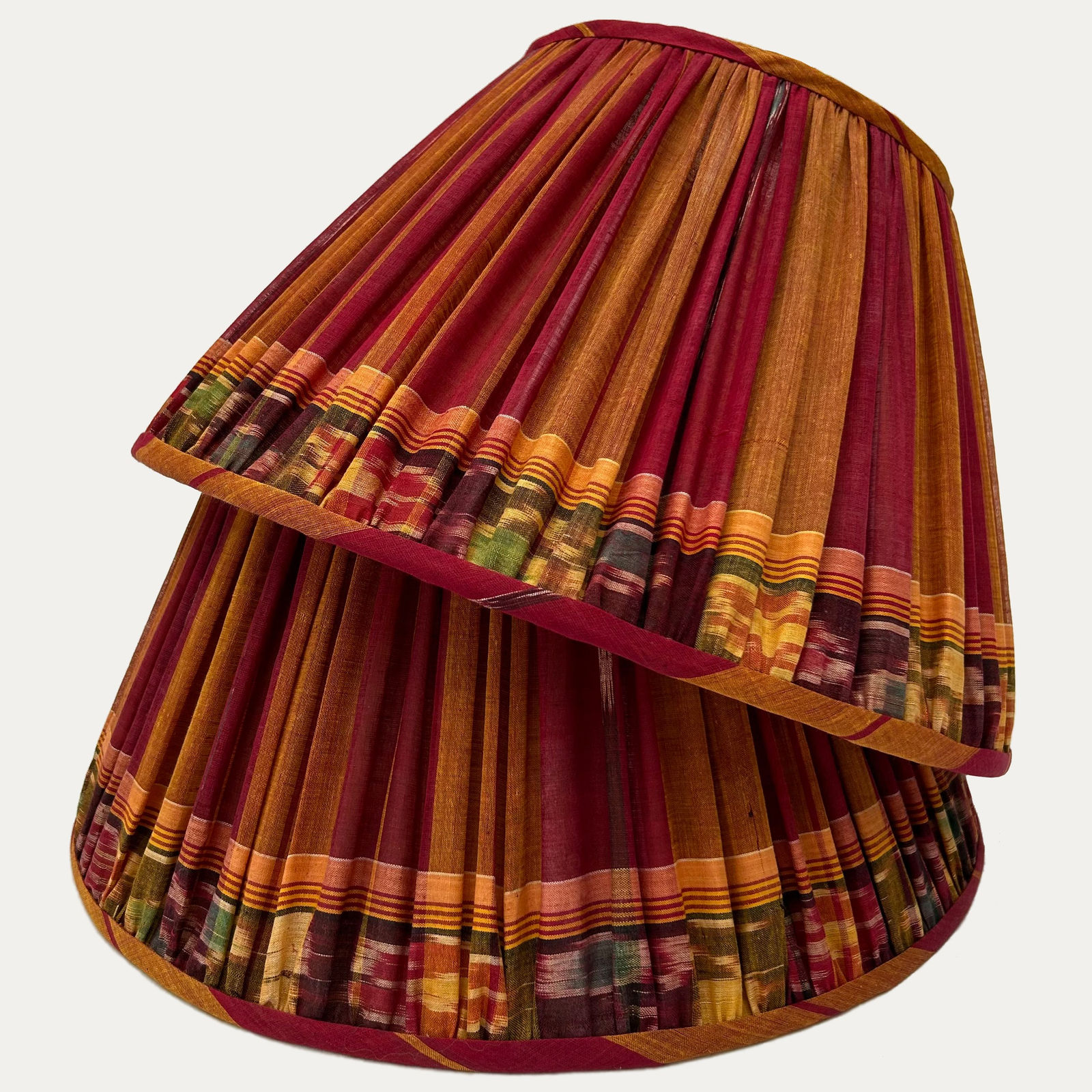 Vintage Patola Ikat Sari Empire Lampshade