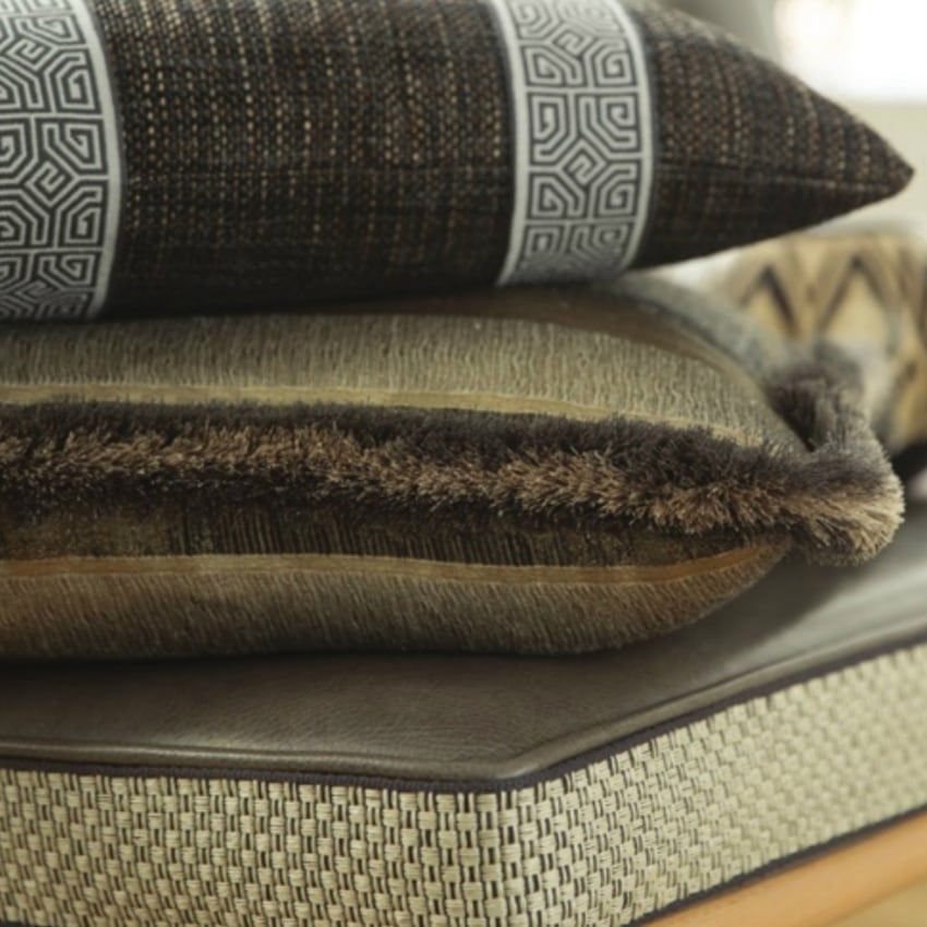 Cushions with a Brush Fringe Finish