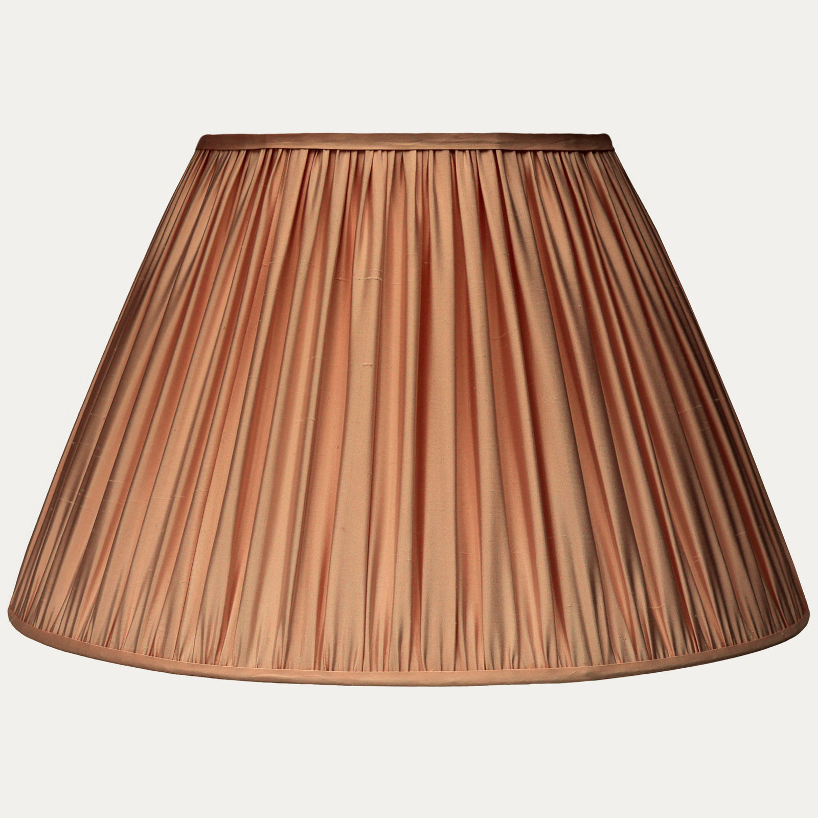 Douppion Cantaloupe Silk Empire Lampshade