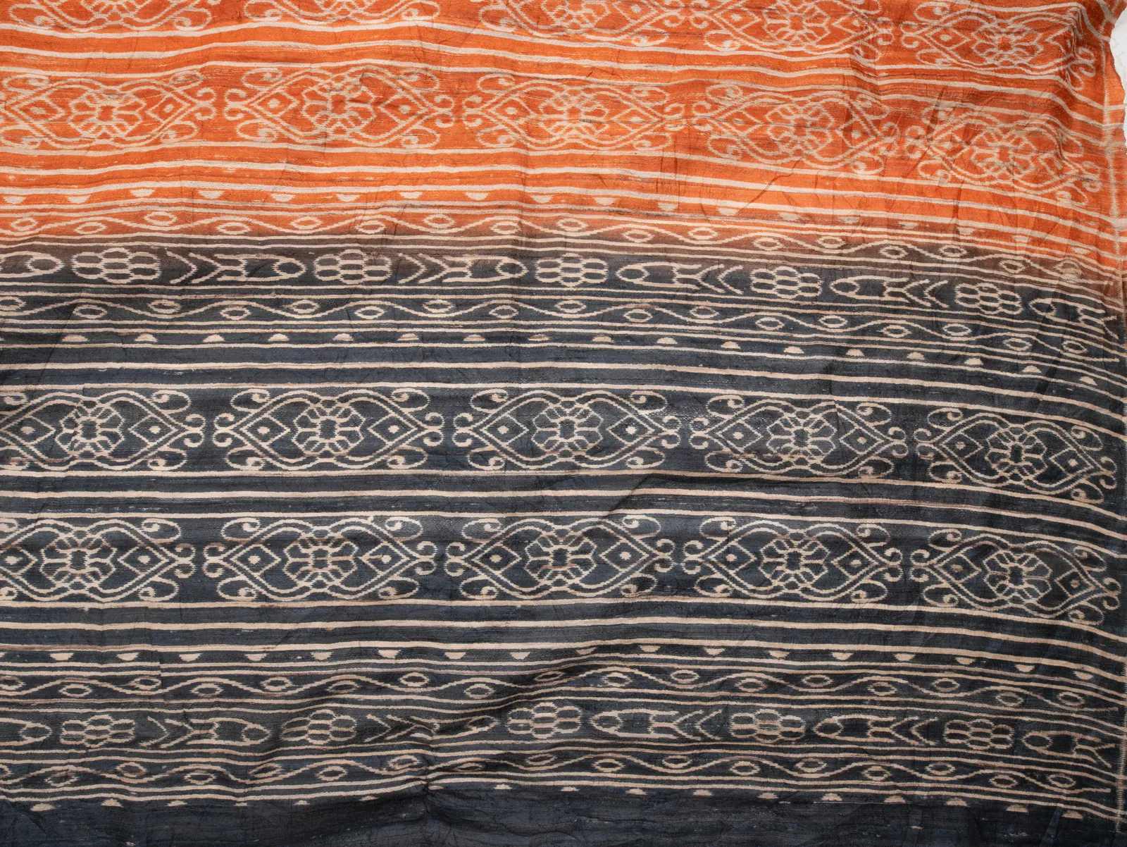 Vintage Indian Block Print Textile