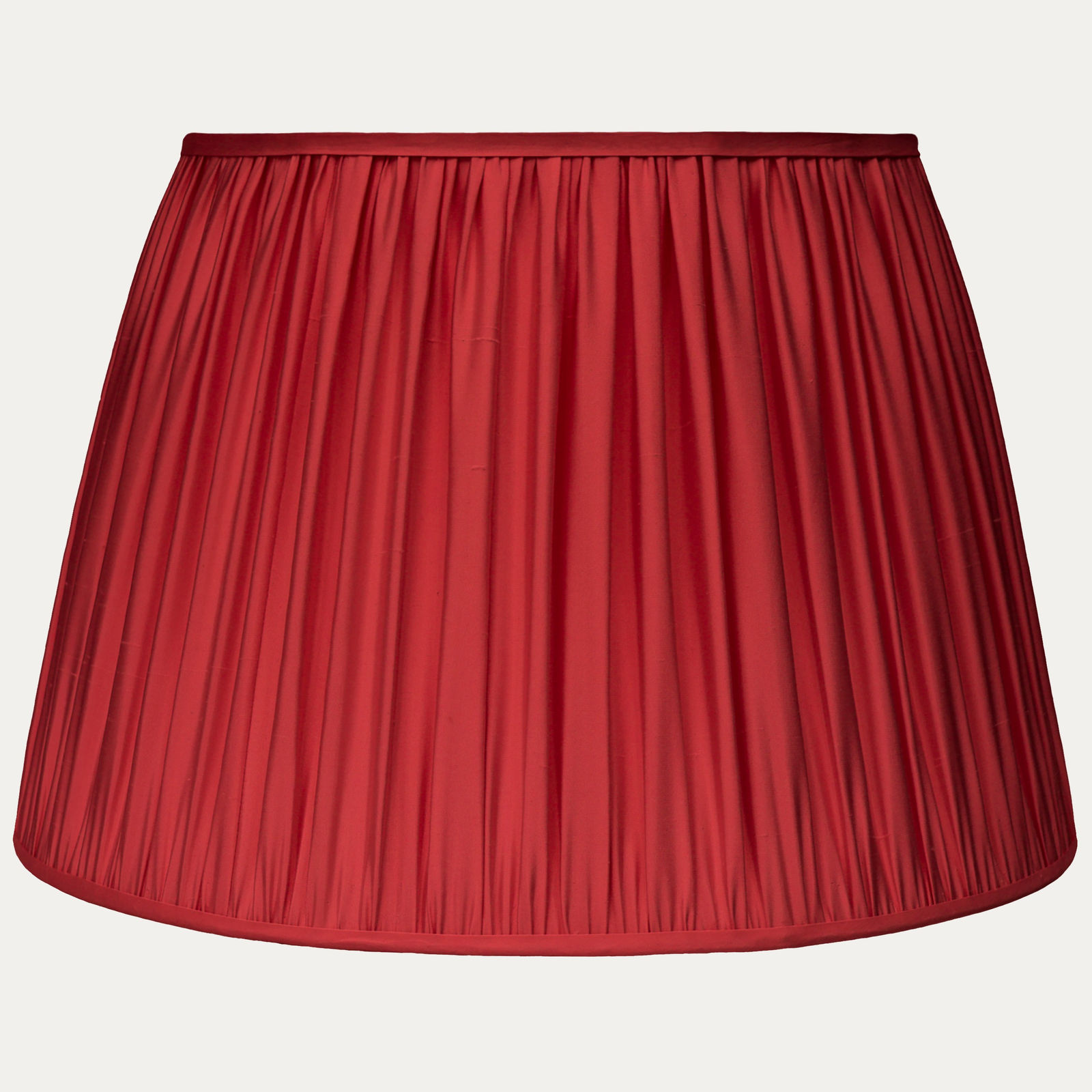 Douppion Ruby Silk Pembroke Lampshade