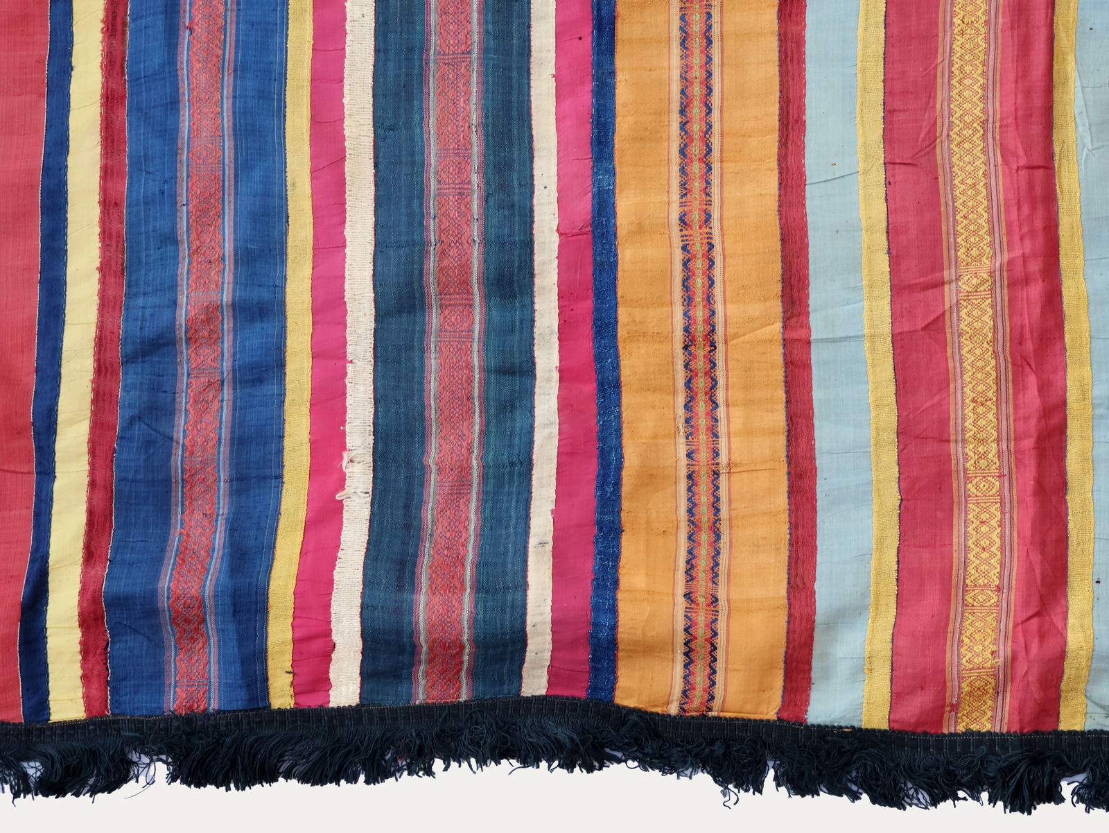 Silk Ribbon Striped Futah Hanging