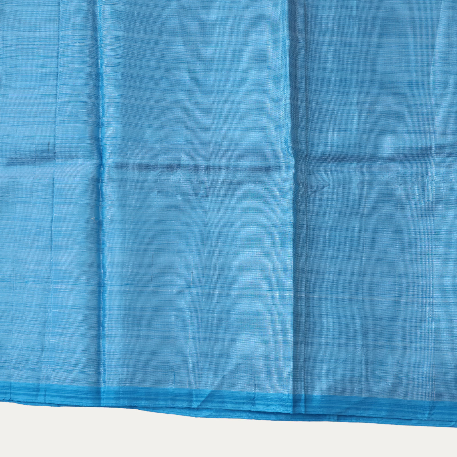 Uzbek Azure Blue Silk Shawl