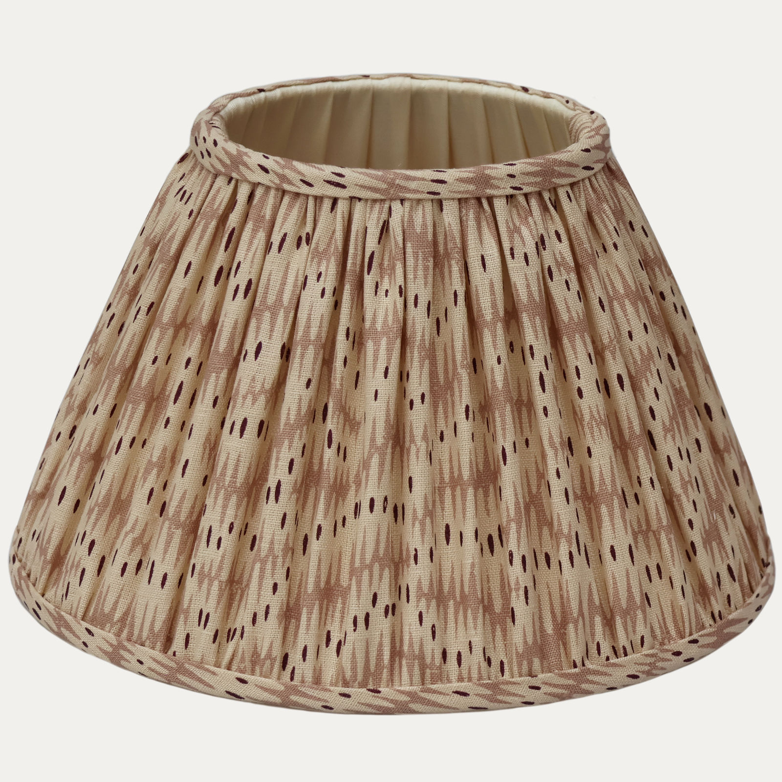 Flora Soames Daphne’s Feathers Rose Handsewn Gathered Empire Lamphade