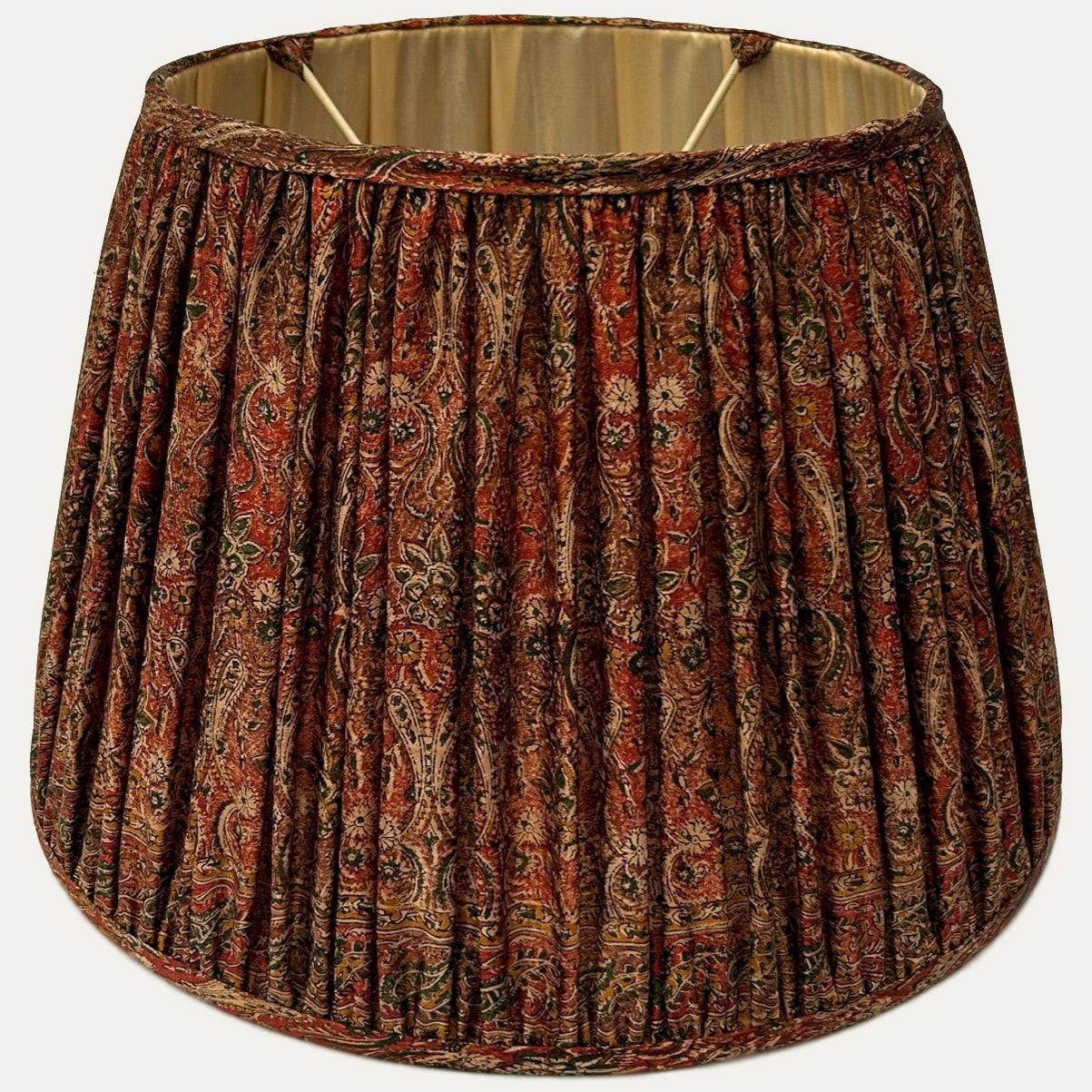 One-off Vintage Paisley Silk Sari Lampshade