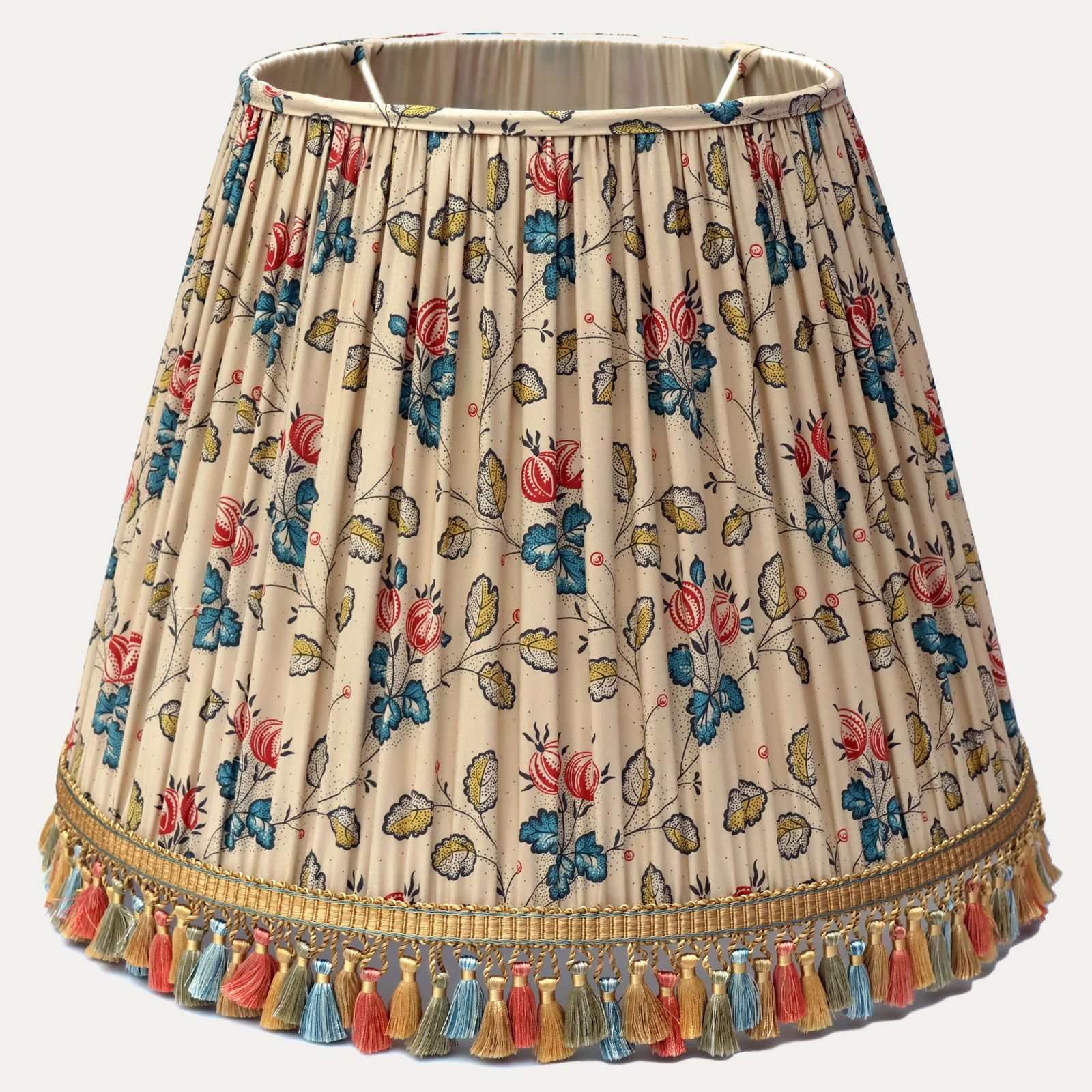 Decors Barbares Les Groseilles Lampshade with Samuel & Sons Silk Chevallerie Tassel Trim