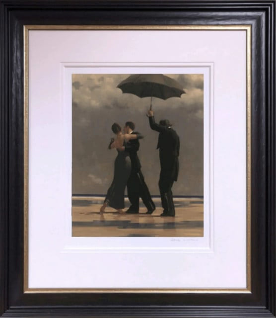 Jack Vettriano Dancer in Emerald Framed