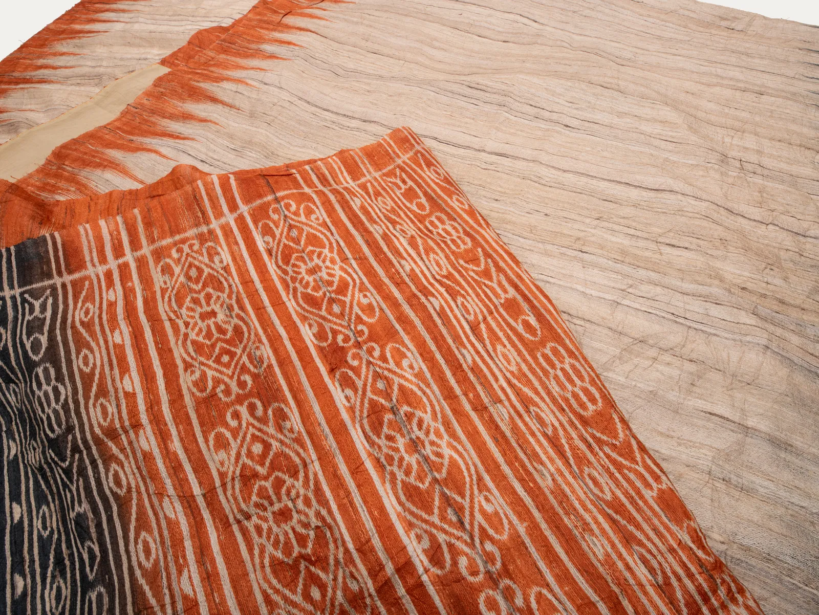 Vintage Indian Block Print Textile