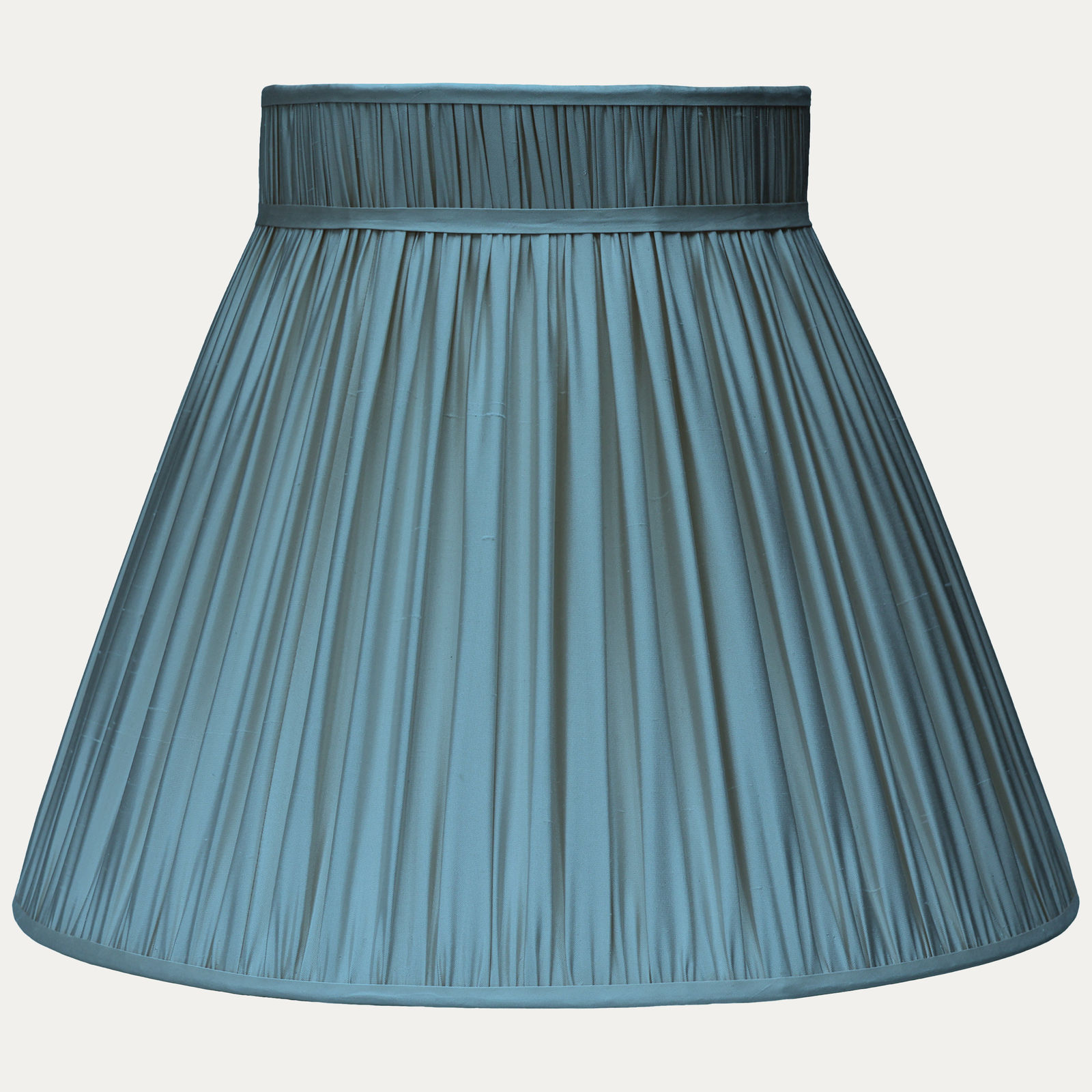 Douppion Cascade Silk Collar Top Lampshade