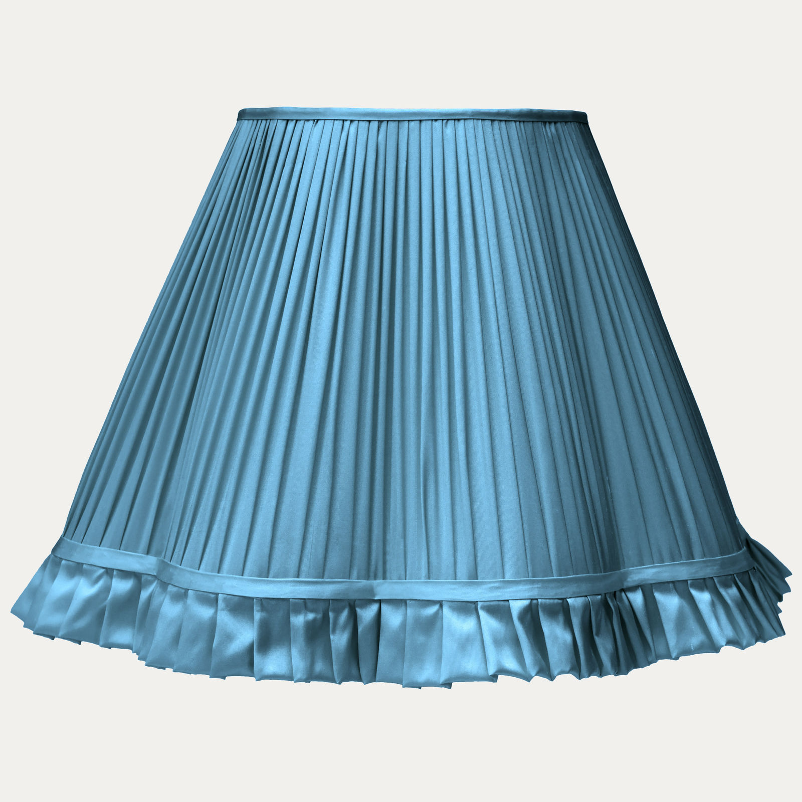 Douppion Atlantic Silk Scallop Lampshade