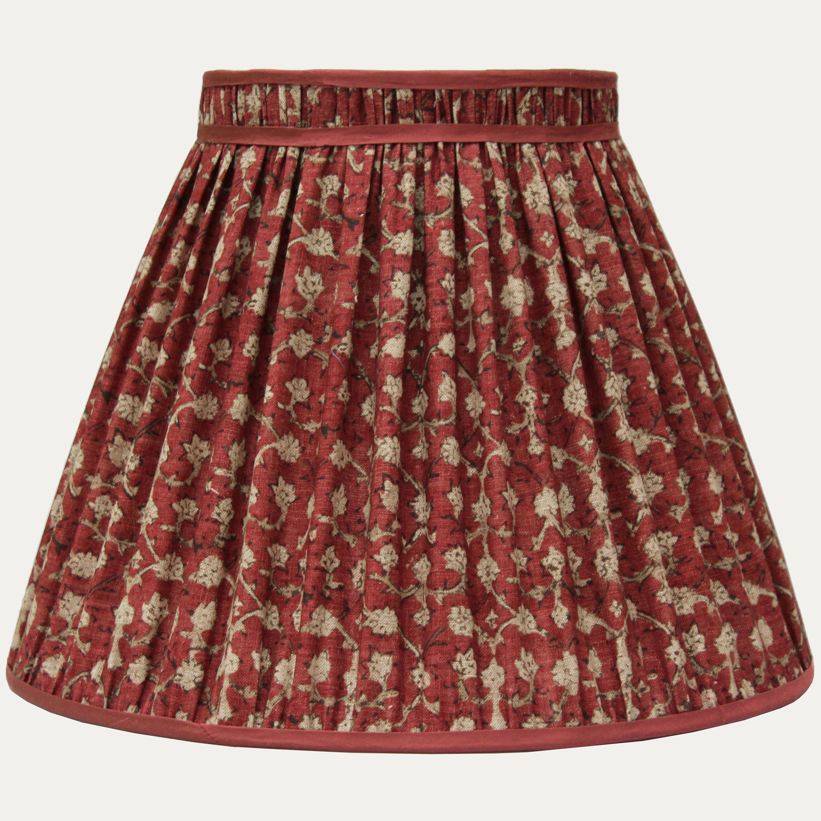 Robert Kime Ume Collar Top Lampshade with Silk Trim