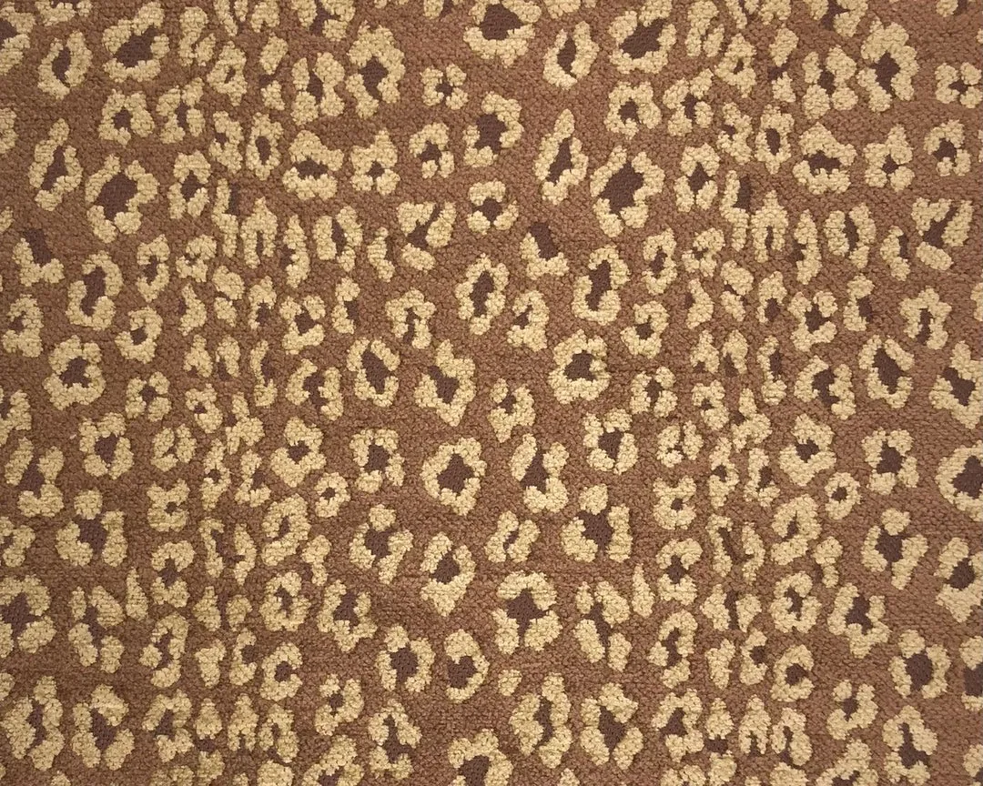 Jane Shelton, Reversible Leopard Chenille Tan Brown