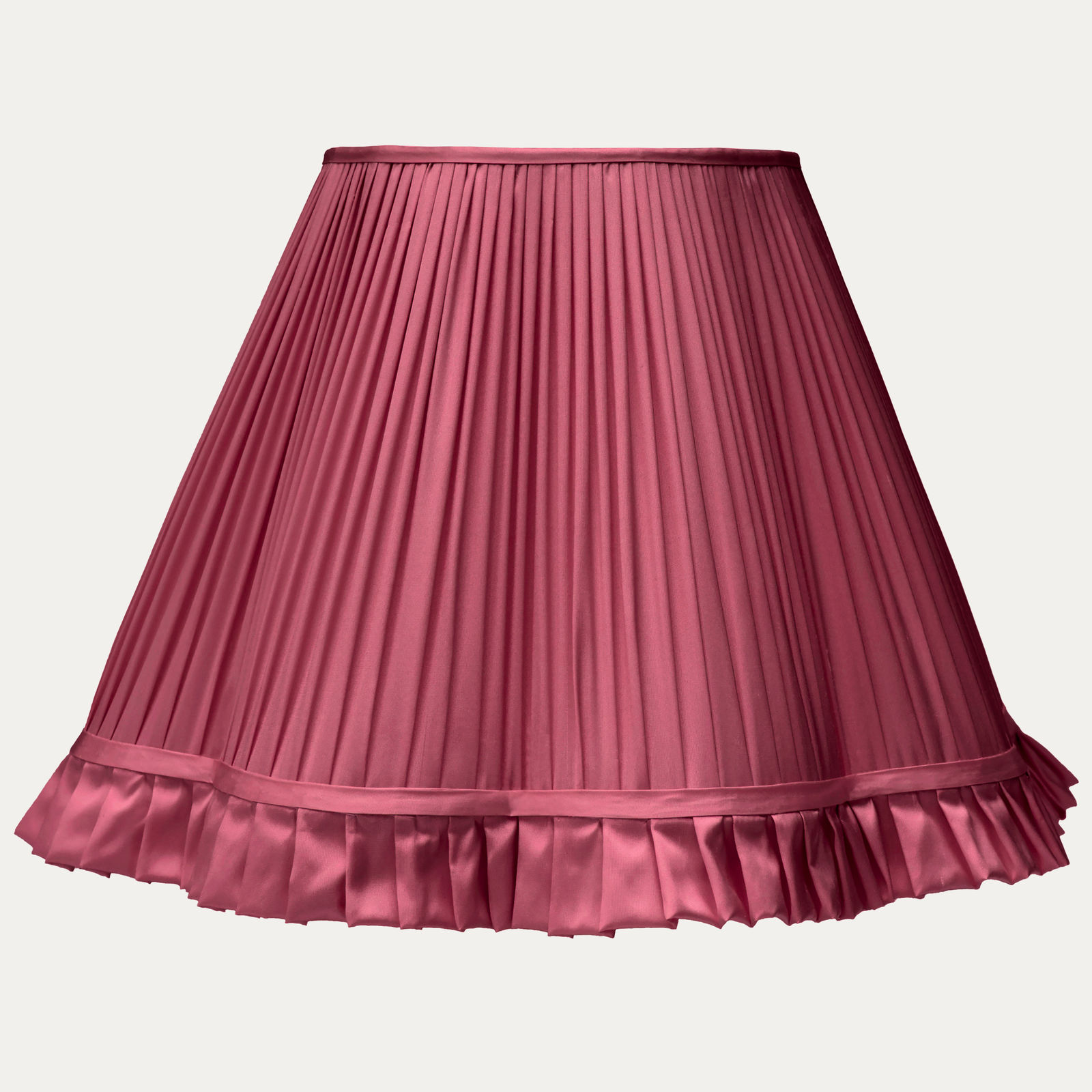 Douppion Lipstick Silk Scallop Lampshade