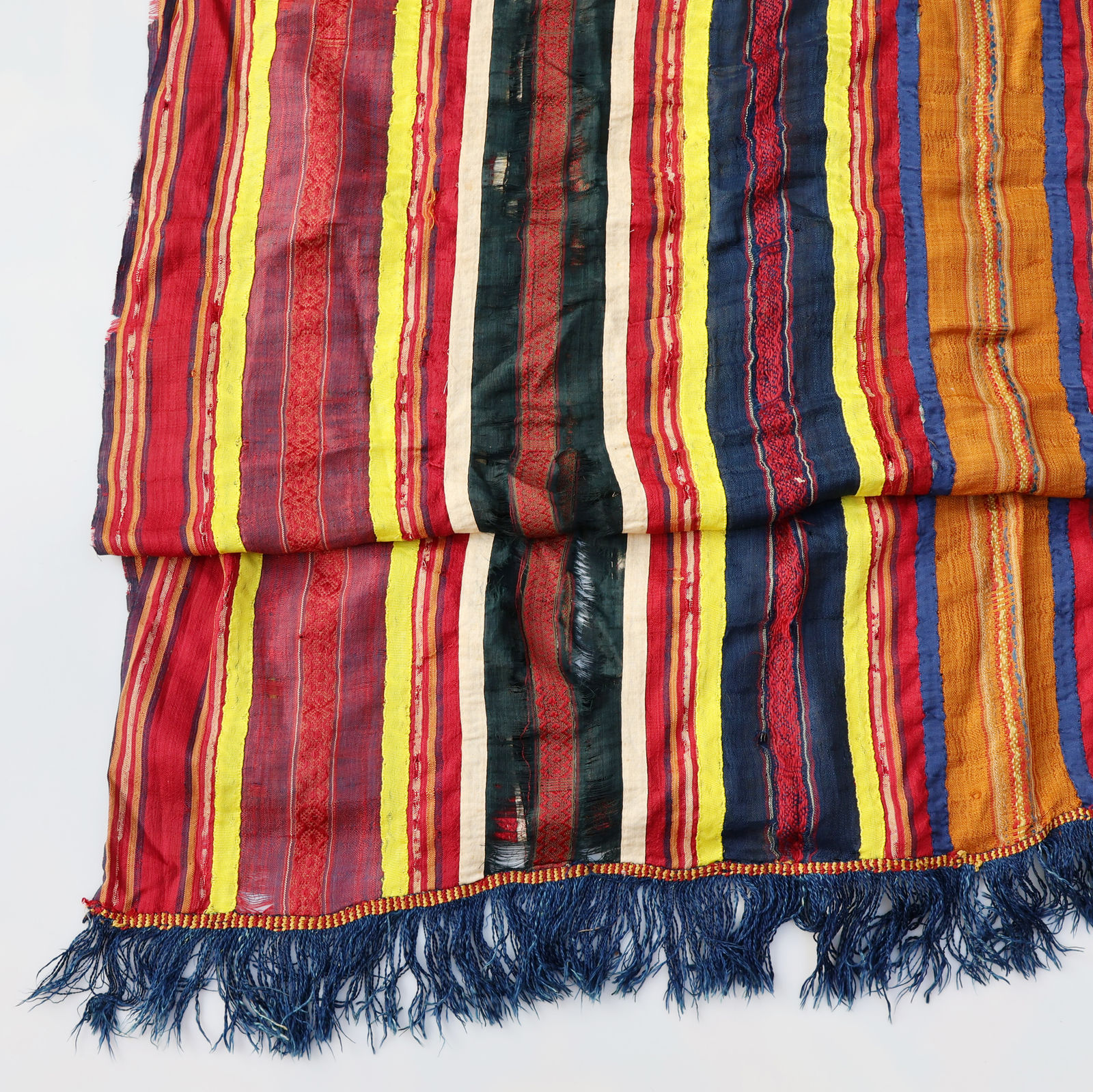 Silk Ribbon Striped Futah Hanging