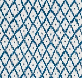 Ikat Blue On Oyster