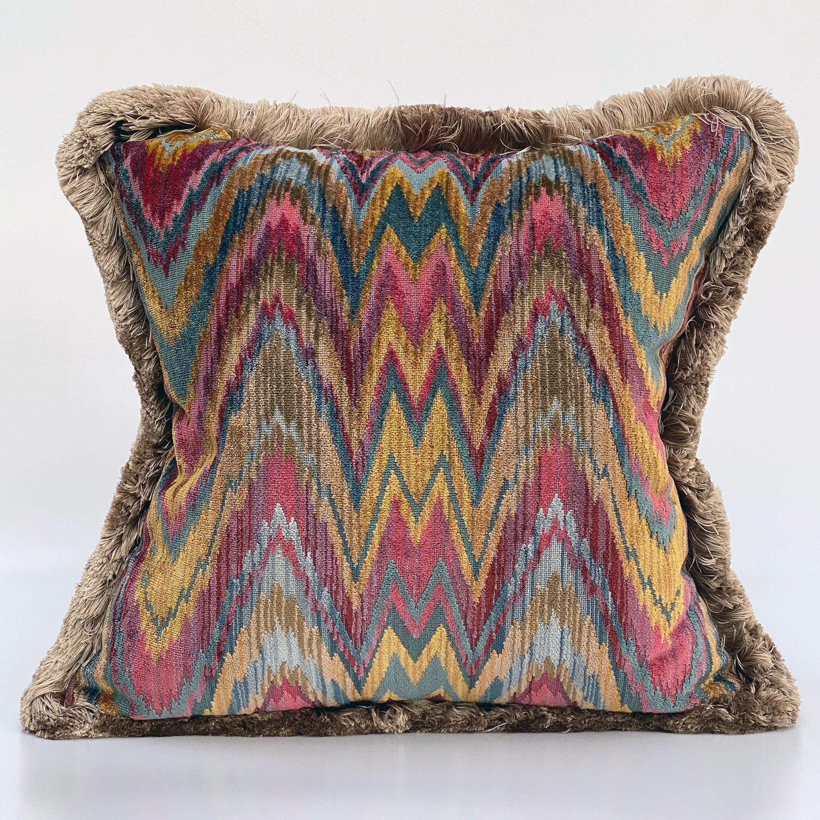 Clarence House Talcy Velvet Document Decorative Cushion