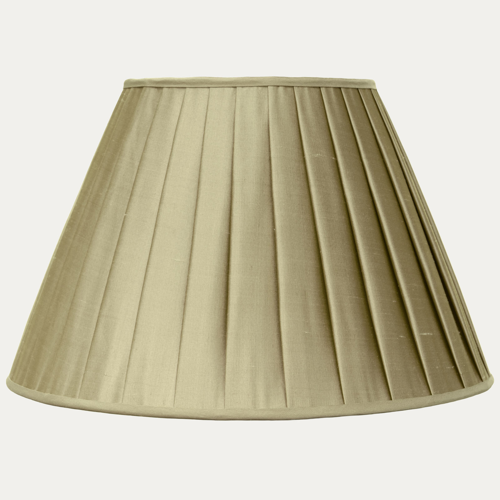 Douppion Celery Silk Box Pleated Lampshade