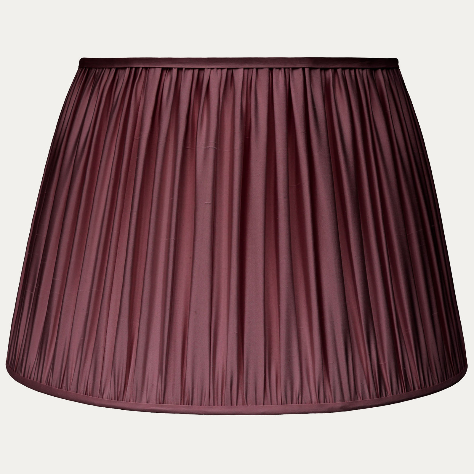 Douppion Claret Silk Pembroke Lampshade