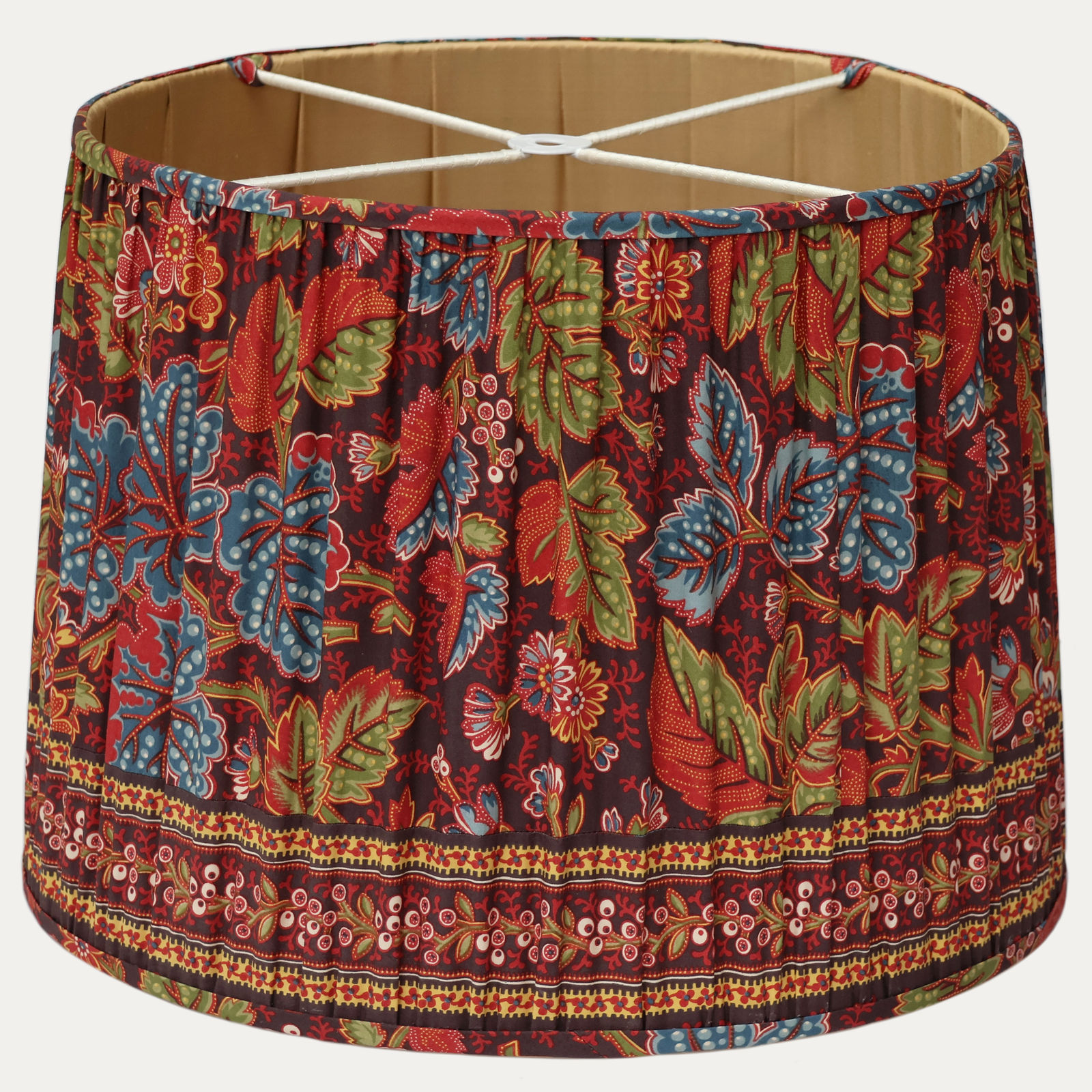 Decors Barbares Dans Le Foret Original Handsewn Drum Lampshade