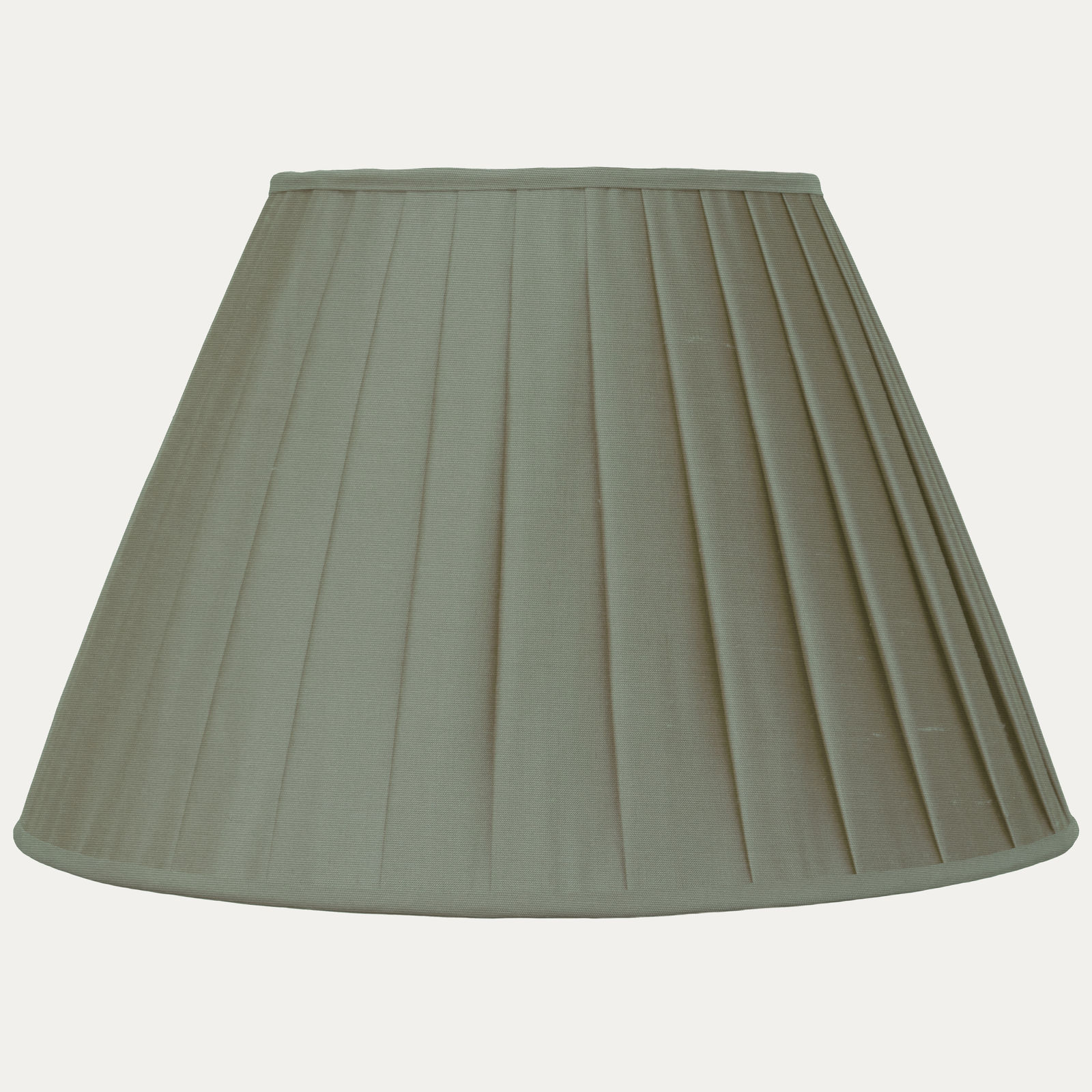 Crushed Pea Faille Lugano Silk Box Pleated Lampshade