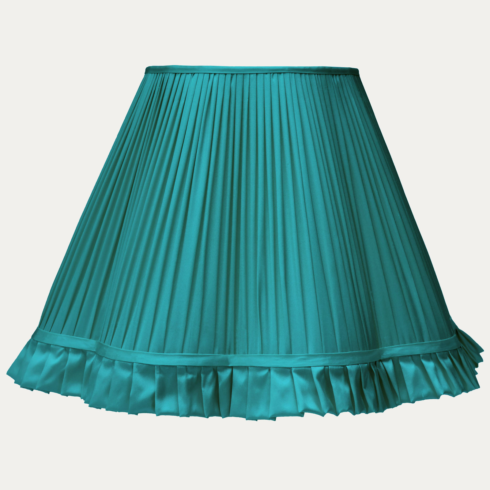 Douppion Aqua Silk Scallop Lampshade