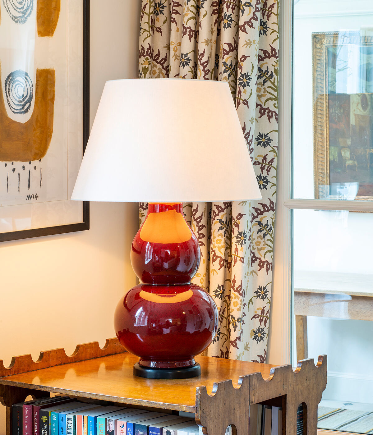 Avebury Table Lamp Sang de Boeuf