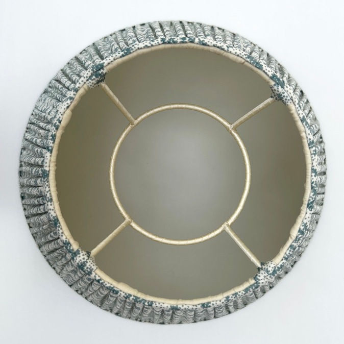 Warner Textile Archive Nathalie Grey Blue Lampshade