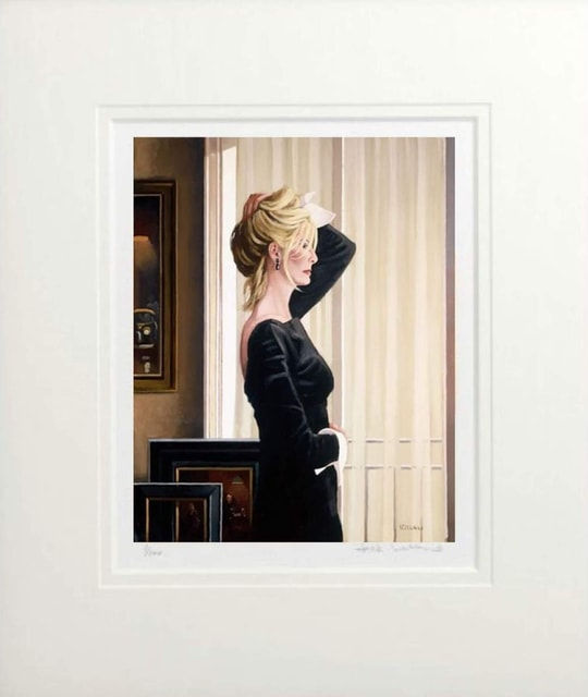 Jack Vettriano Black on Blonde Mounted