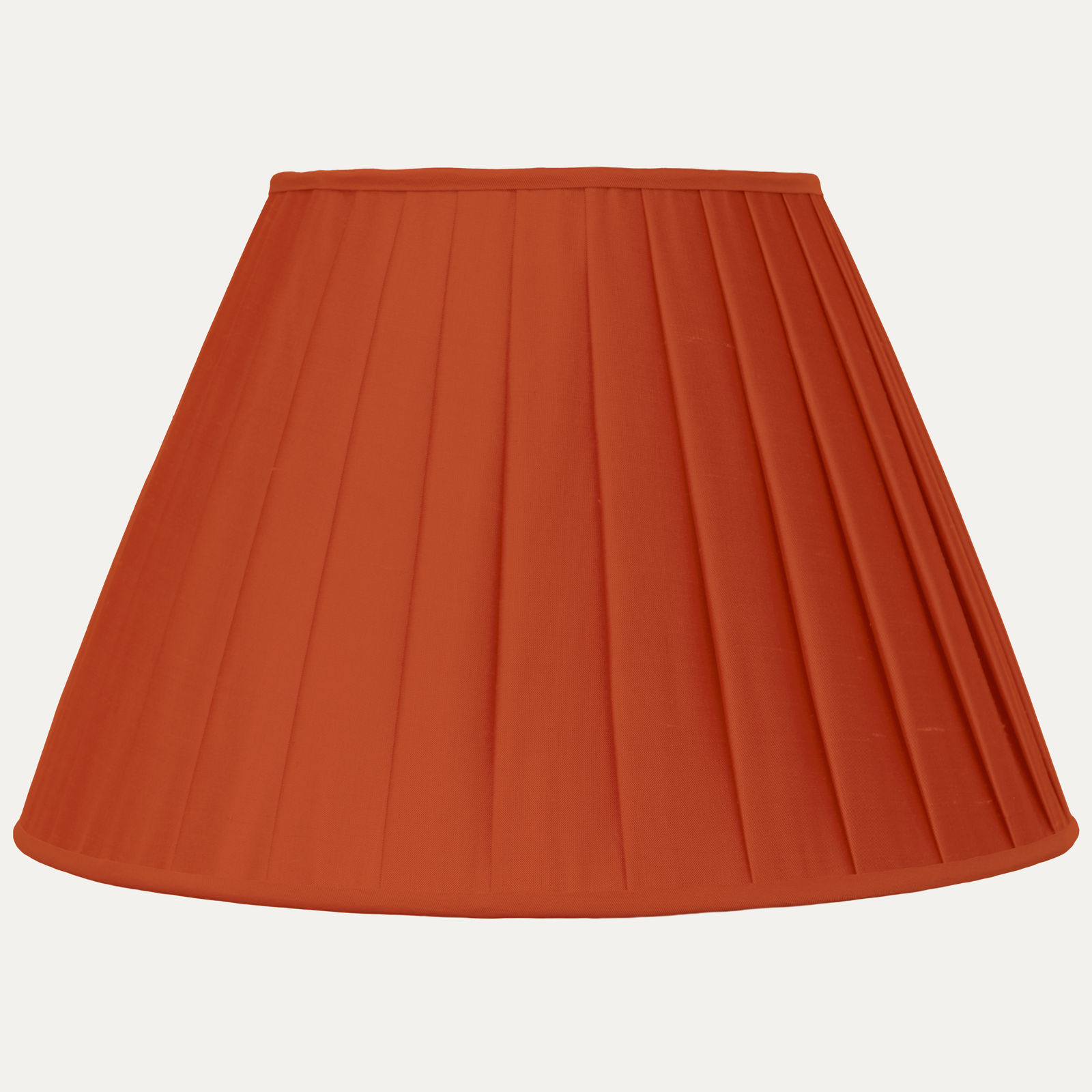 Coral Faille Lugano Silk Box Pleated Lampshade