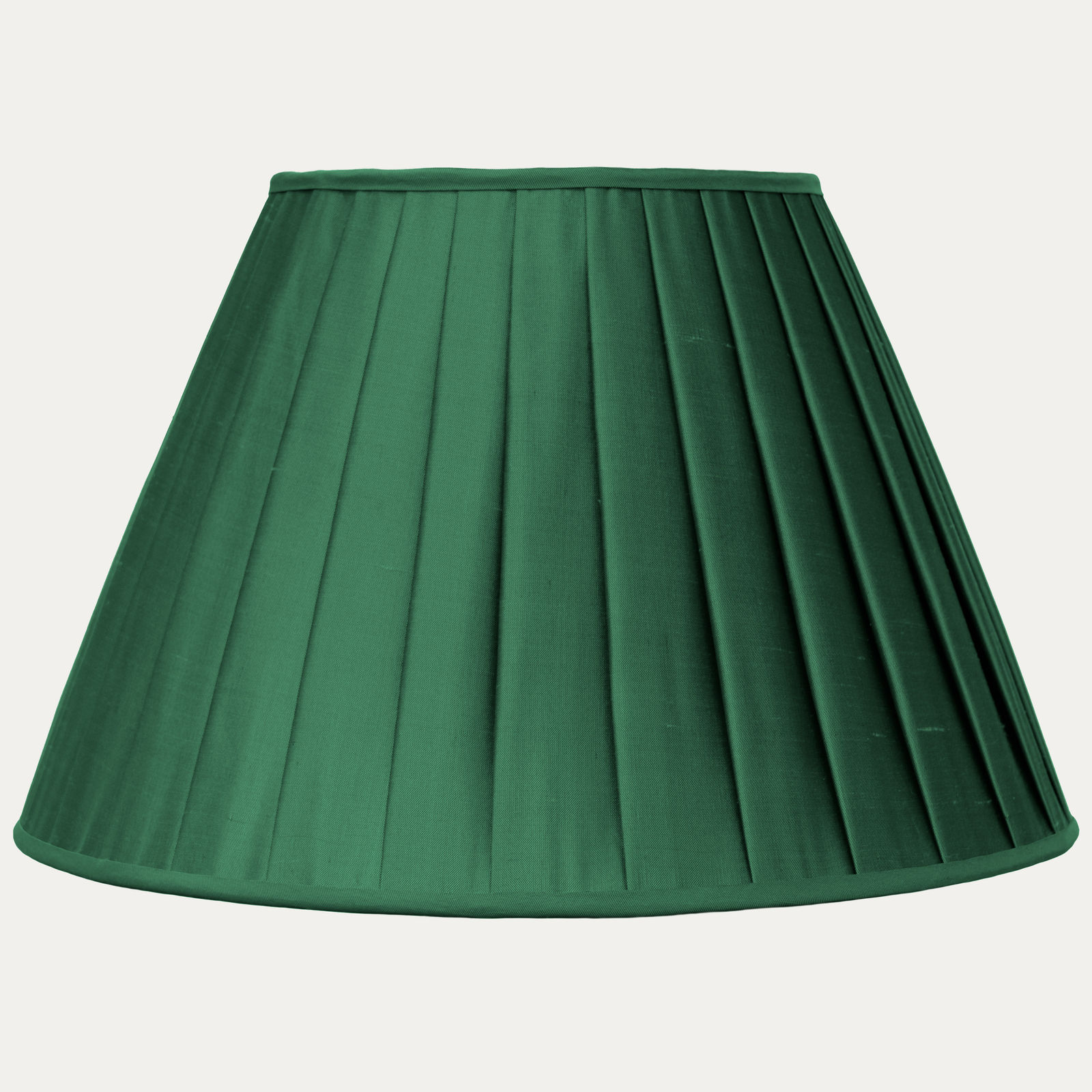 Douppion Evergreen Silk Box Pleated Lampshade