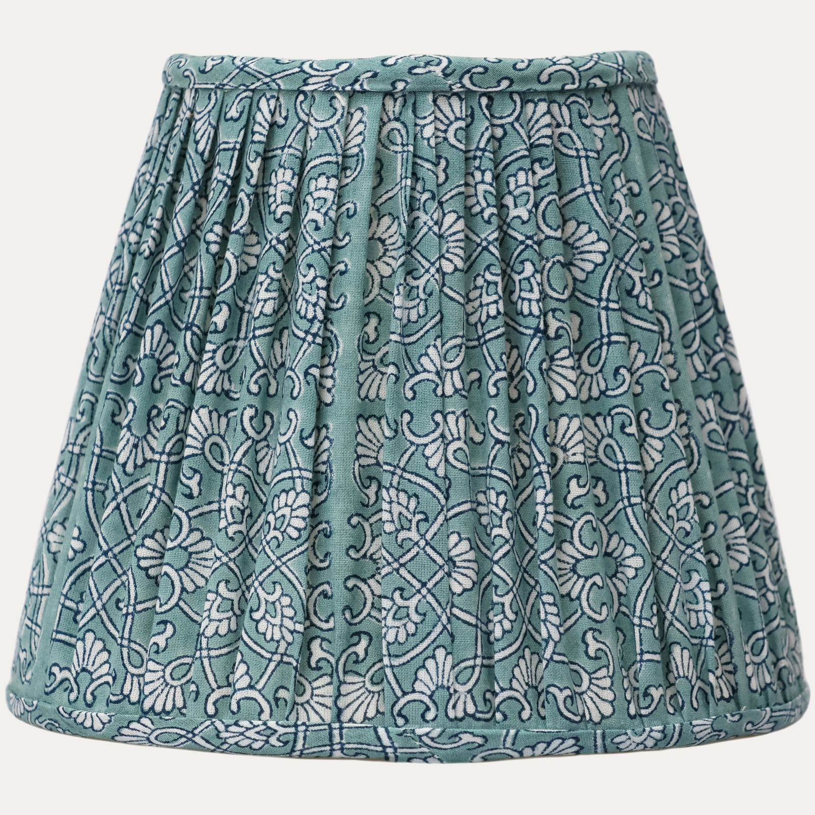 Aleta Paola Blue Handsewn Candle Clip Lampshade