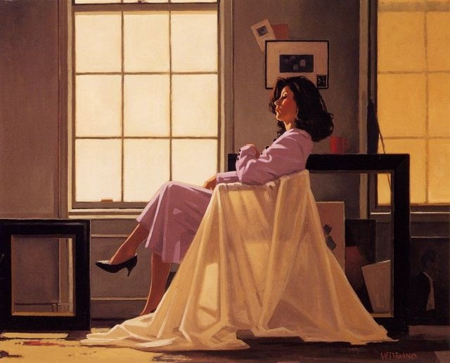 Jack Vettriano Winter Light and Lavender