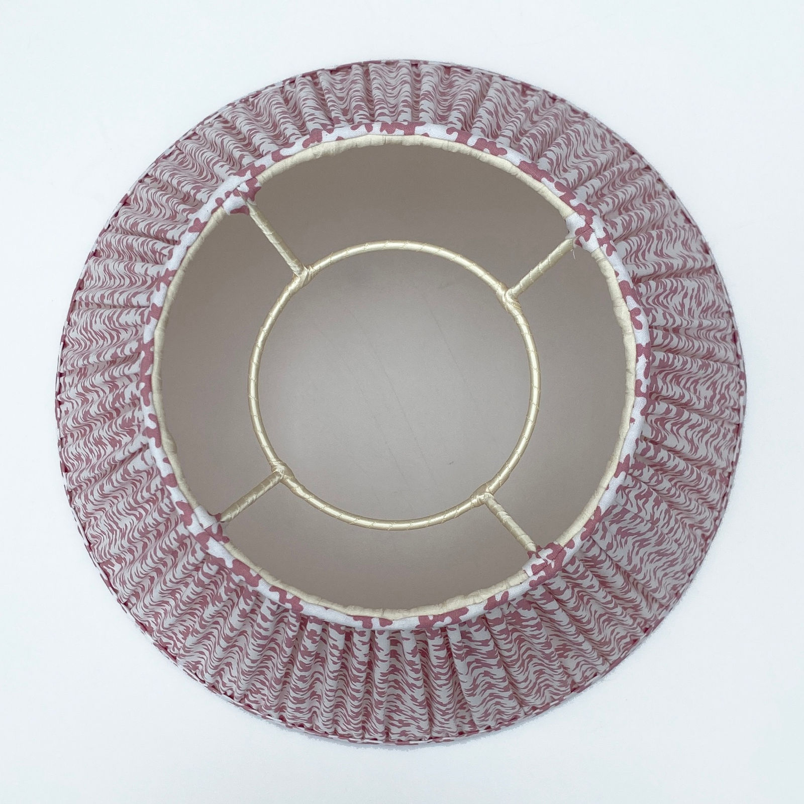 Sibyl Colefax & John Fowler Pink Seaweed on Cotton Lampshade