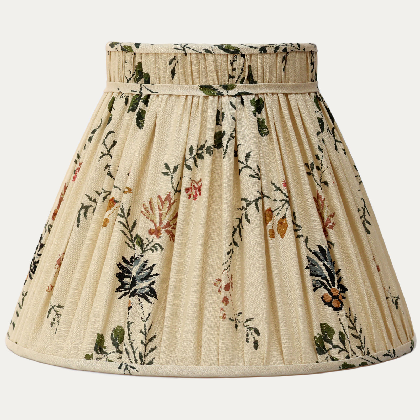 Robert Kime Cornflowers Handsewn Collar Top Lampshade