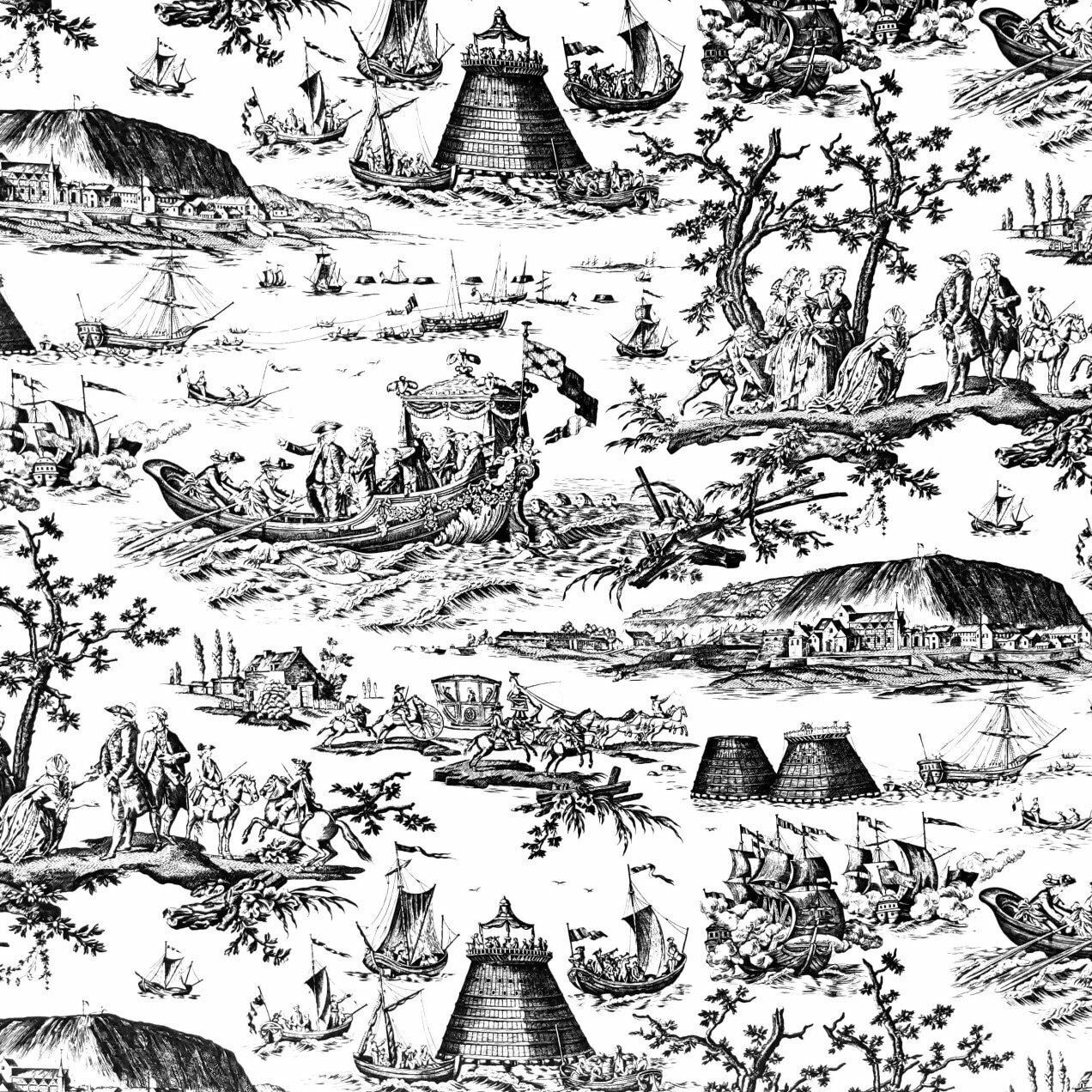 Canvas Navy Fete Light Black