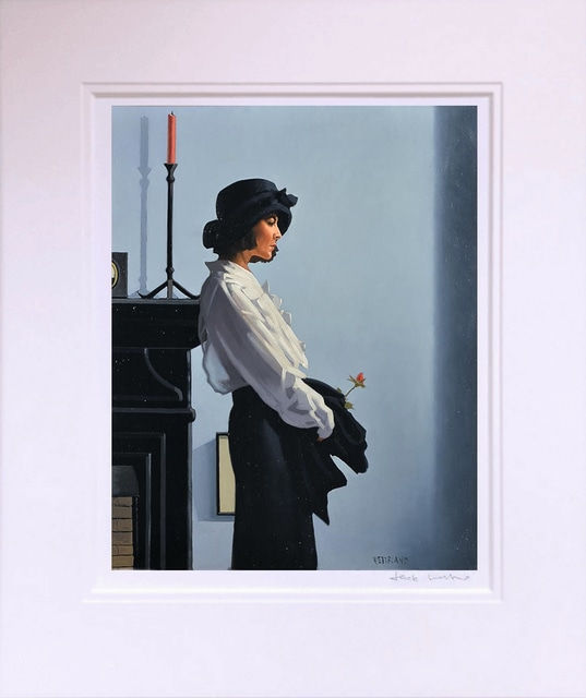 Jack Vettriano Valentine Rose Mounted