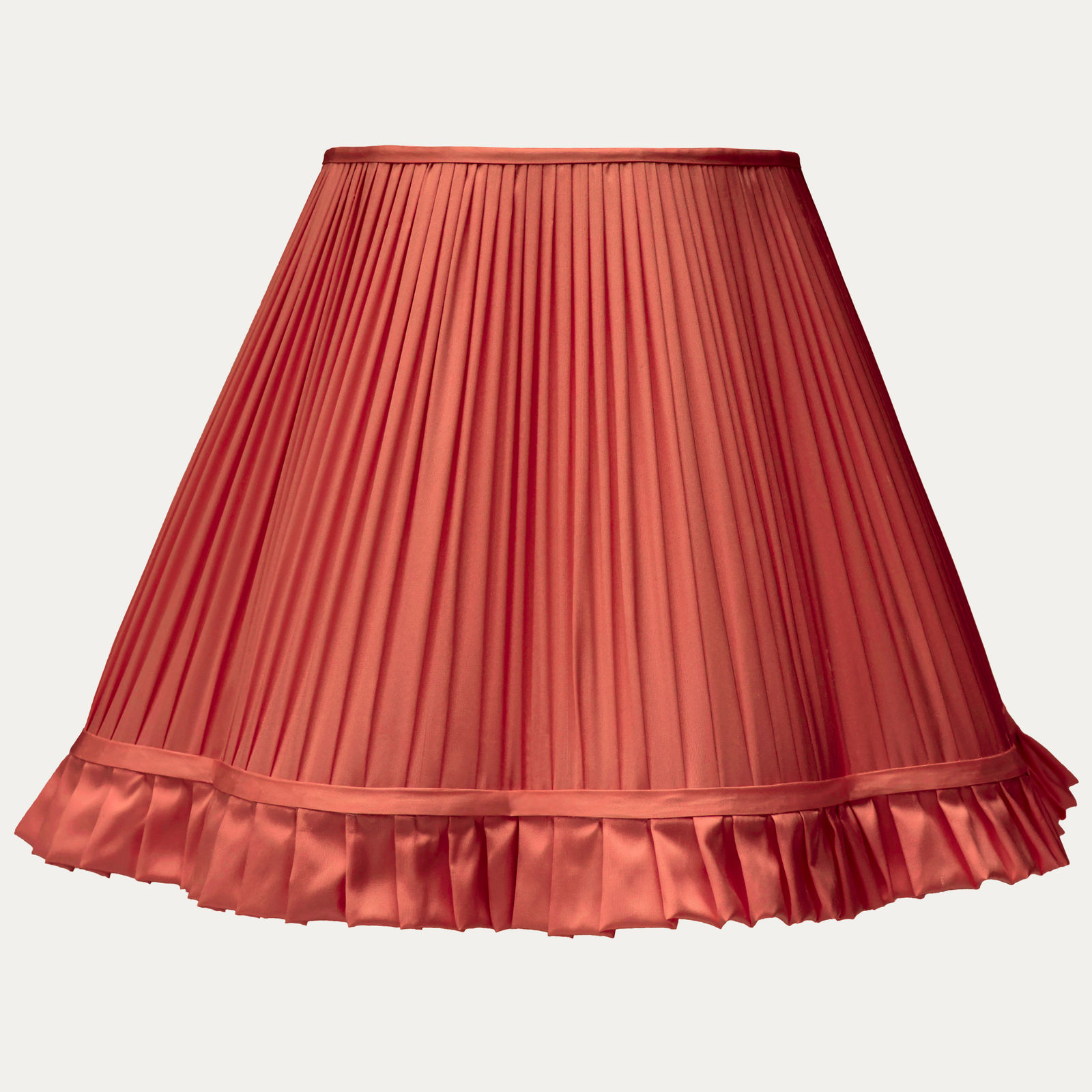 Douppion Pumpkin Silk Scallop Lampshade