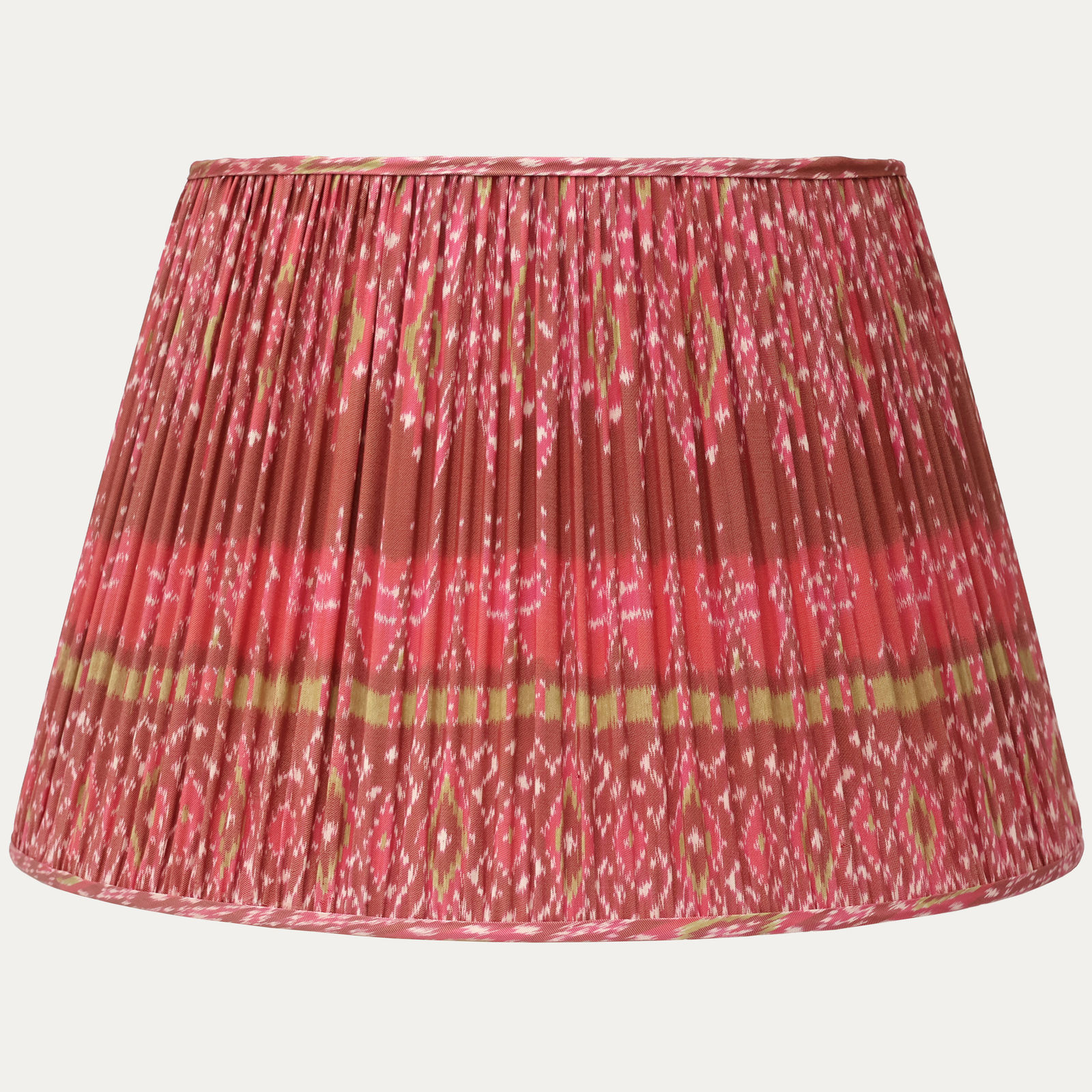 Unique Vintage Handwoven Thai Silk Lampshade with Dry Silk Lining