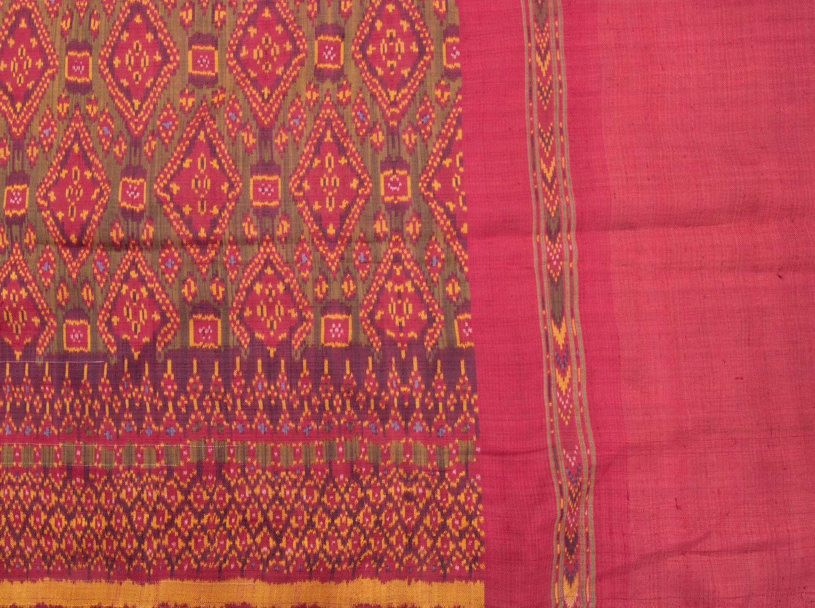 Vintage Cambodian Silk Texture